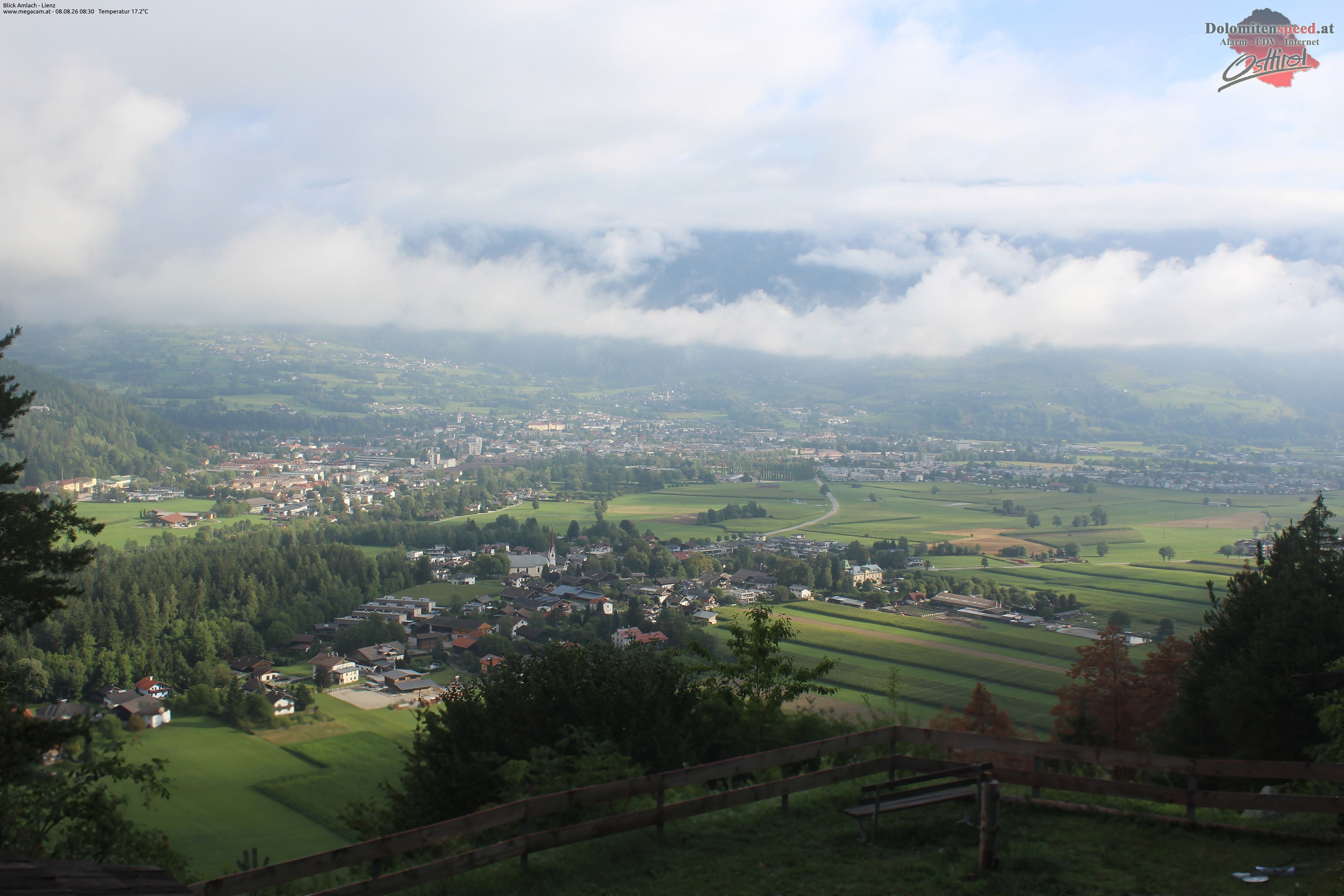 Archiv Foto Webcam Blick Amlach - Lienz - Osttirol