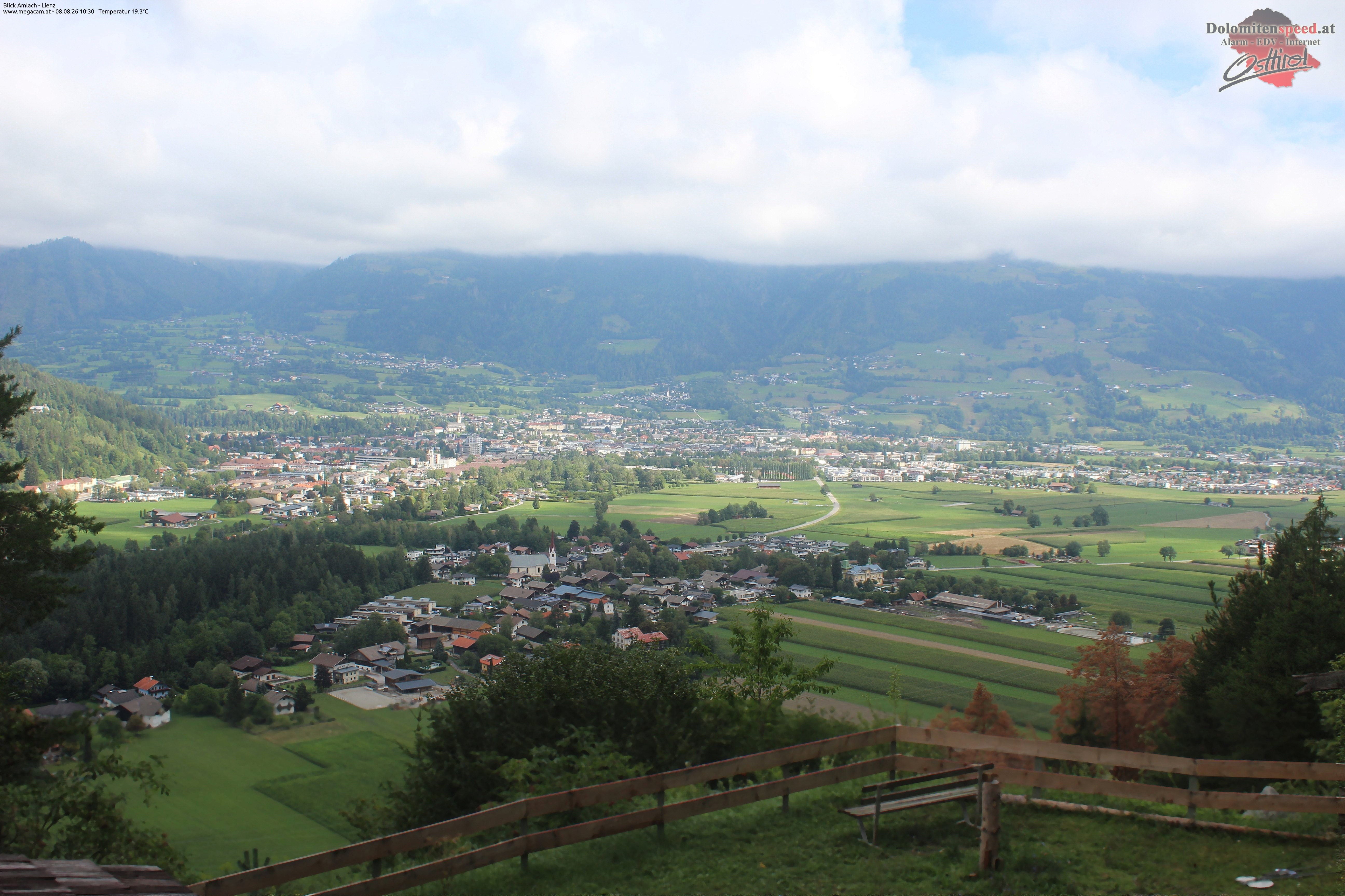 Archiv Foto Webcam Blick Amlach - Lienz - Osttirol