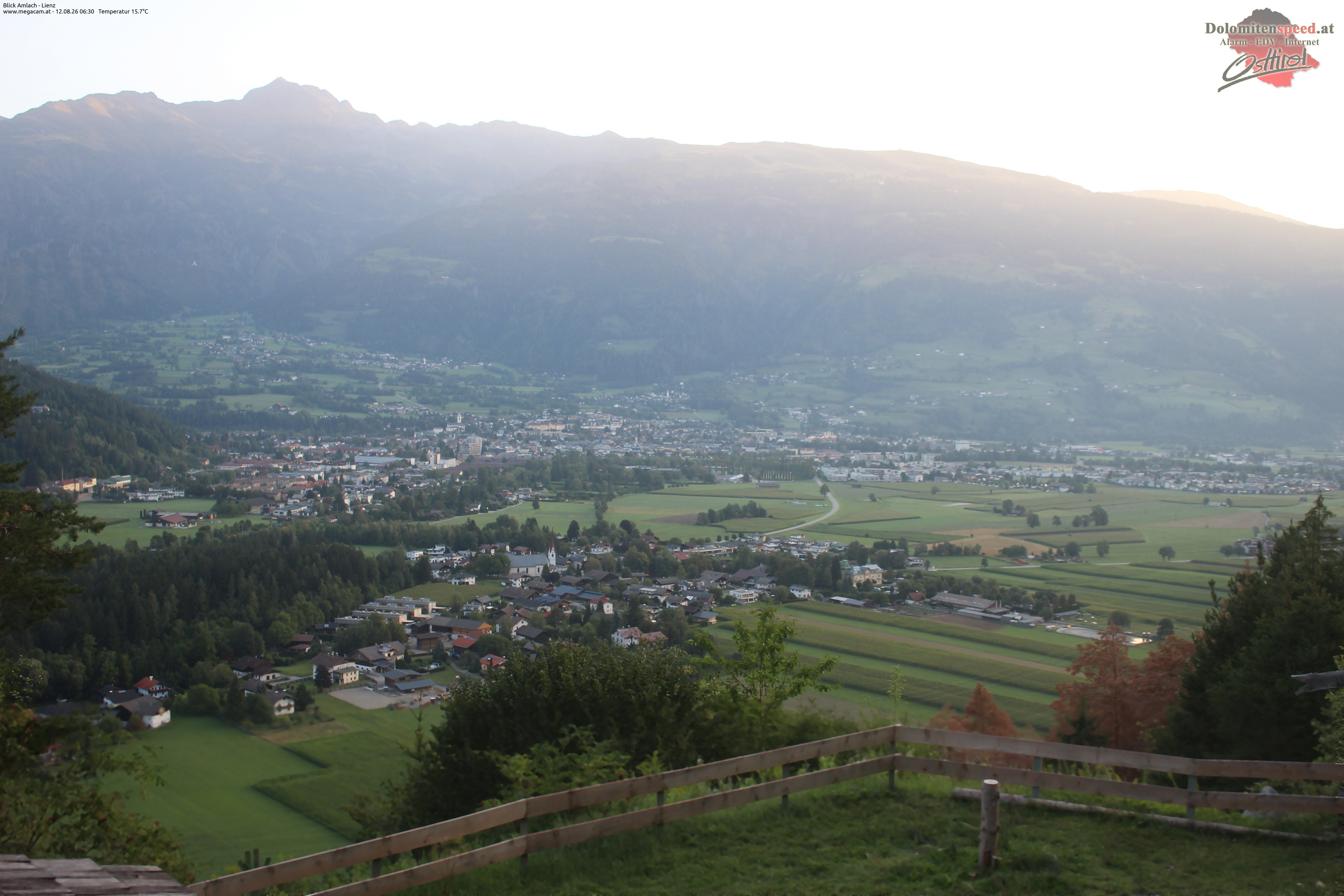 Archiv Foto Webcam Blick Amlach - Lienz - Osttirol