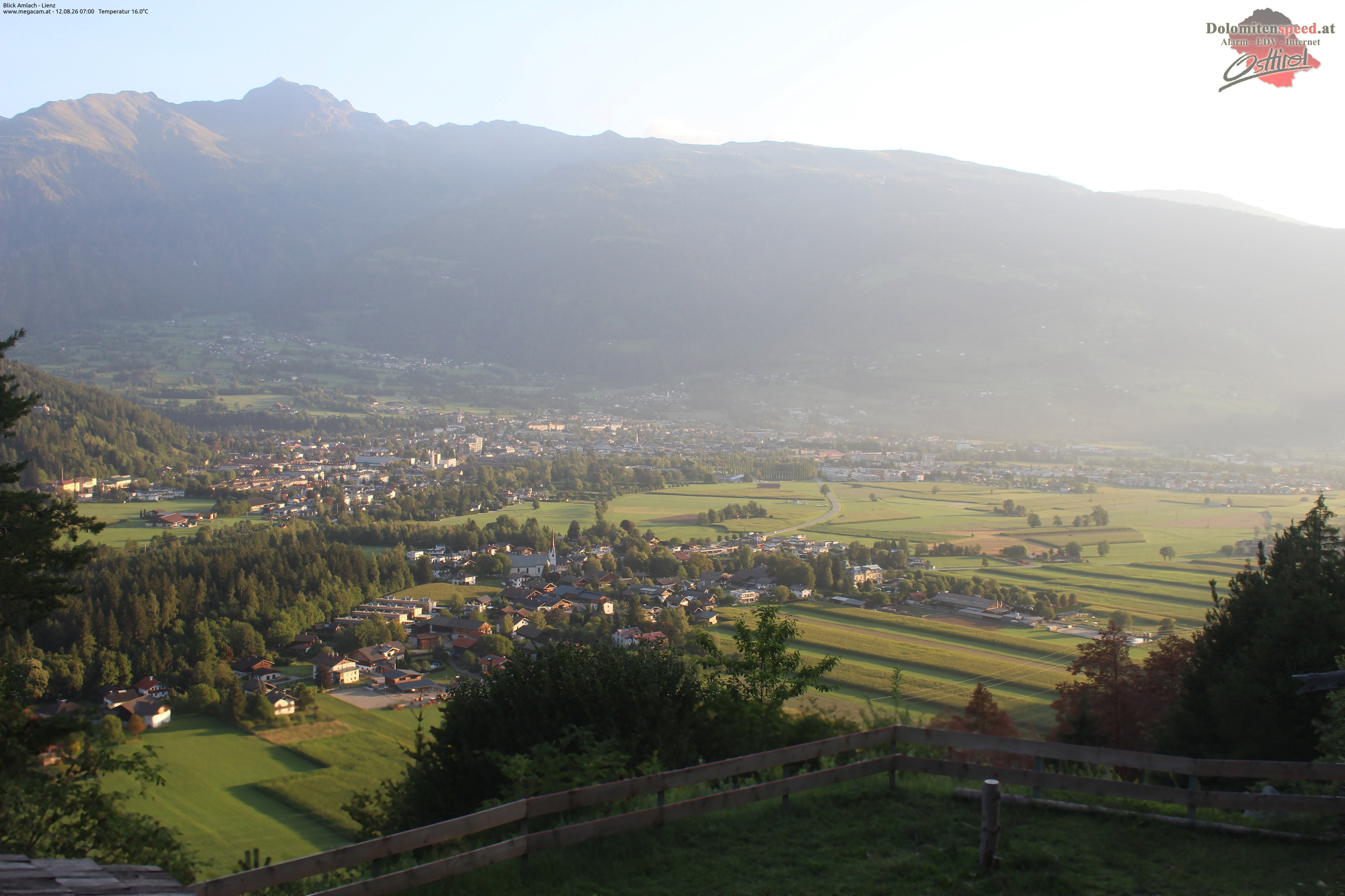 Archiv Foto Webcam Blick Amlach - Lienz - Osttirol