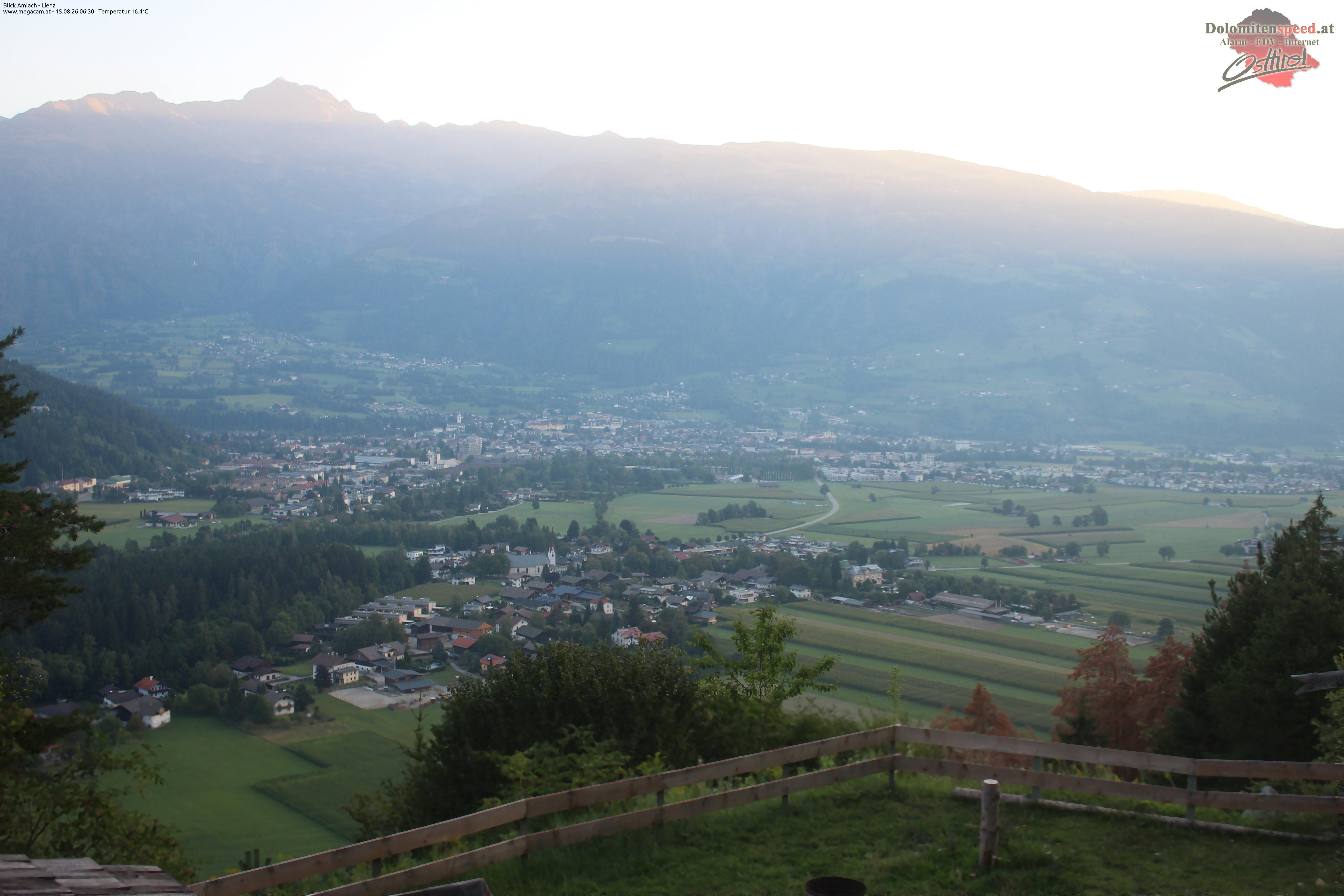 Archiv Foto Webcam Blick Amlach - Lienz - Osttirol