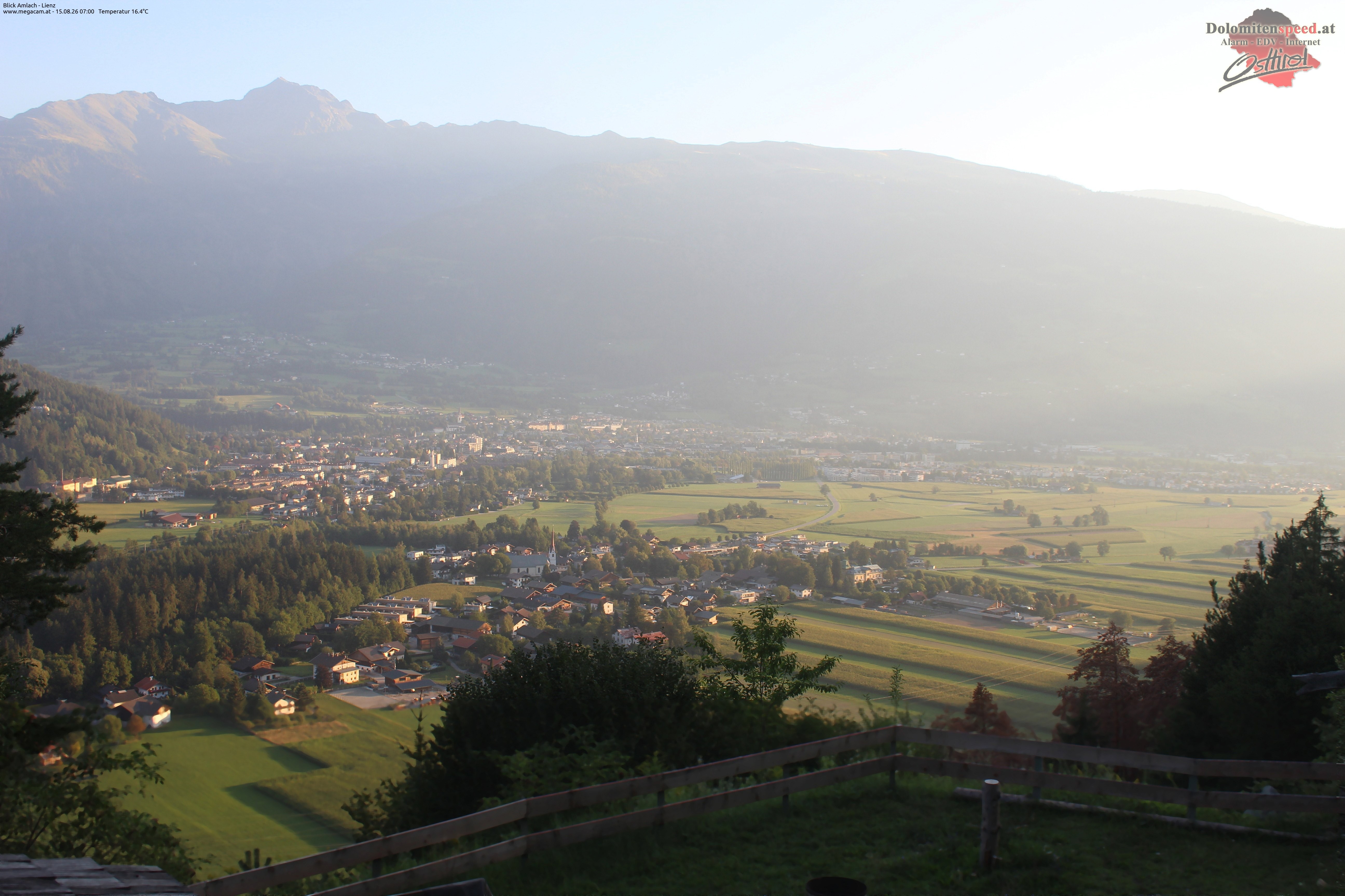 Archiv Foto Webcam Blick Amlach - Lienz - Osttirol