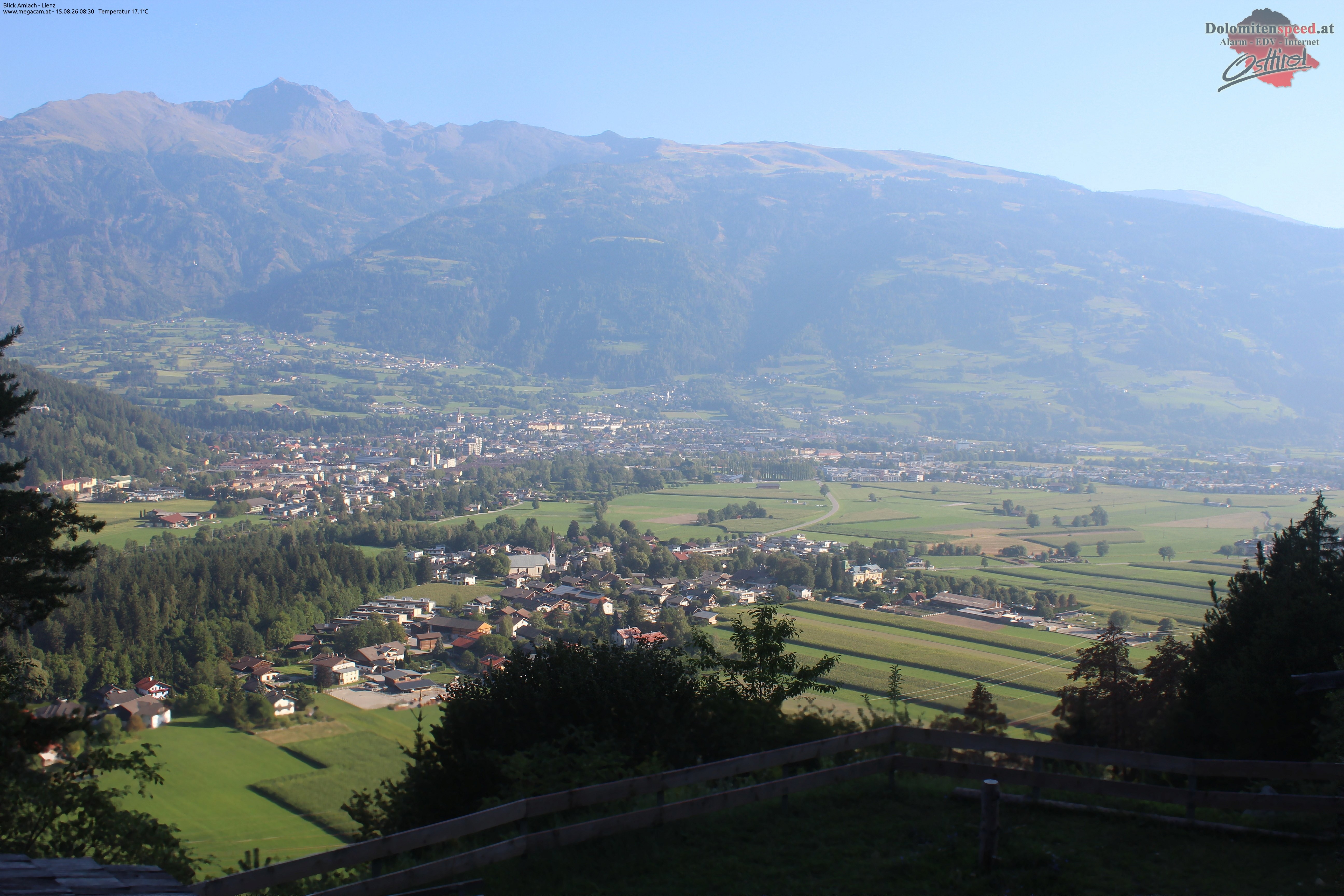 Archiv Foto Webcam Blick Amlach - Lienz - Osttirol