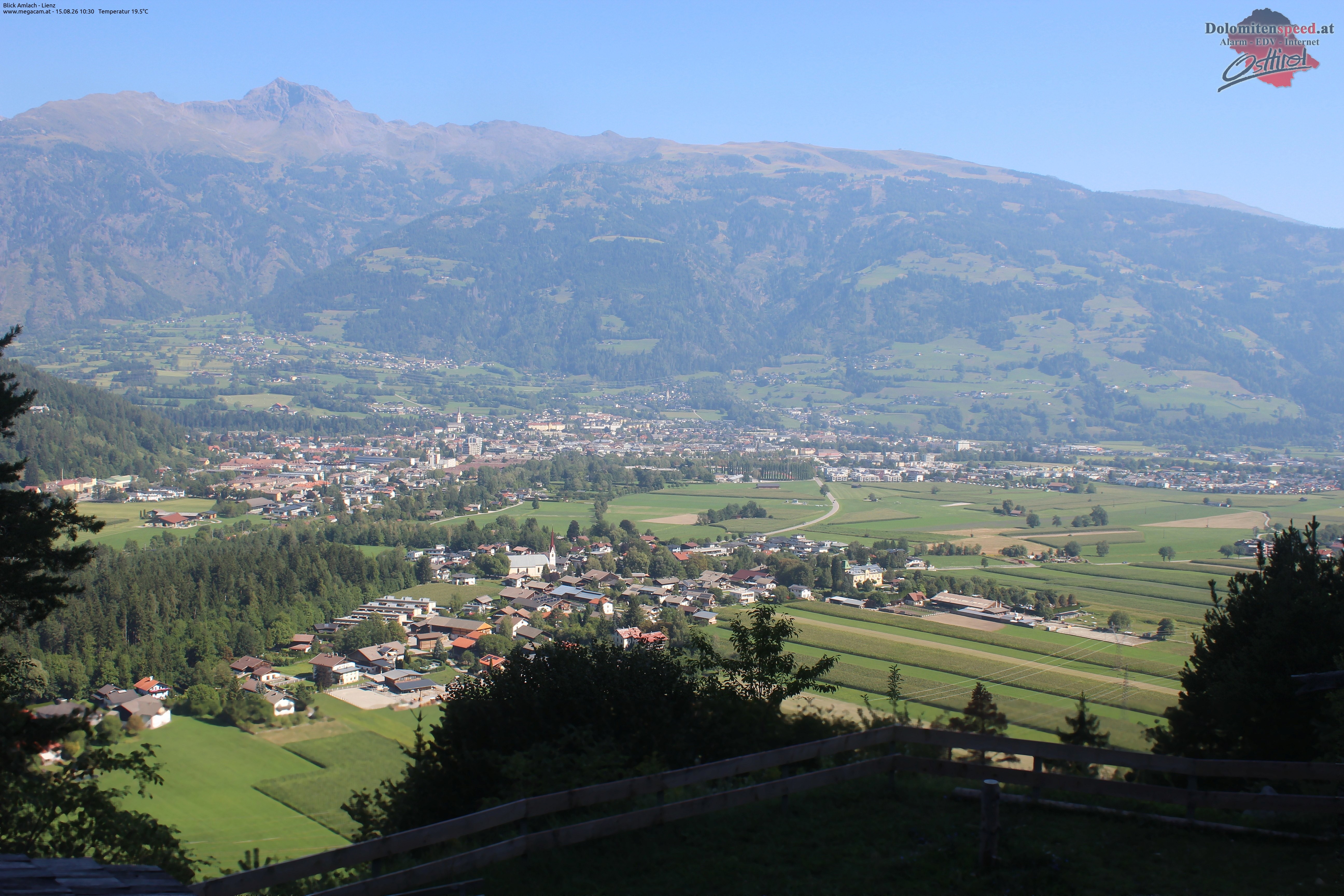 Archiv Foto Webcam Blick Amlach - Lienz - Osttirol
