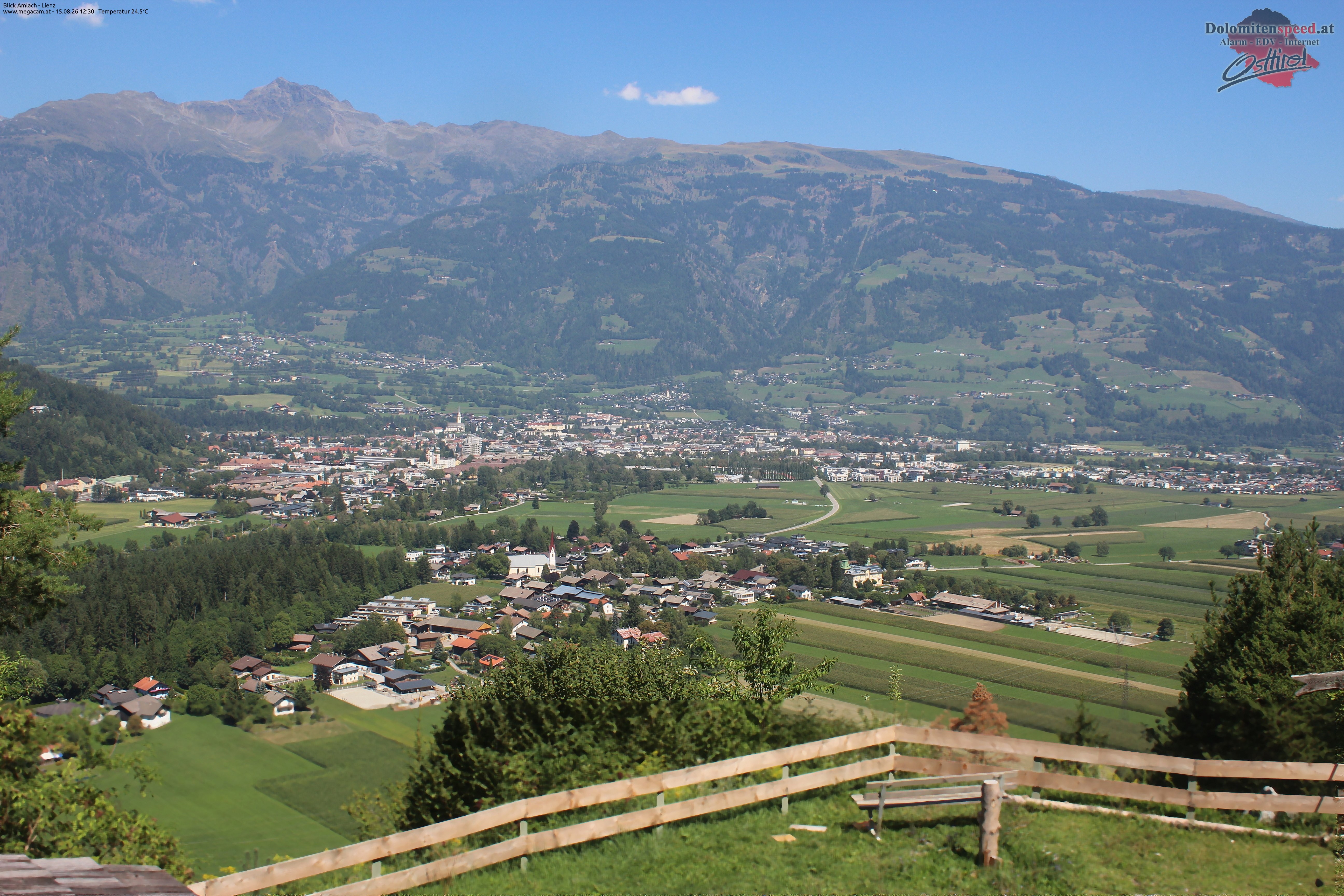 Archiv Foto Webcam Blick Amlach - Lienz - Osttirol