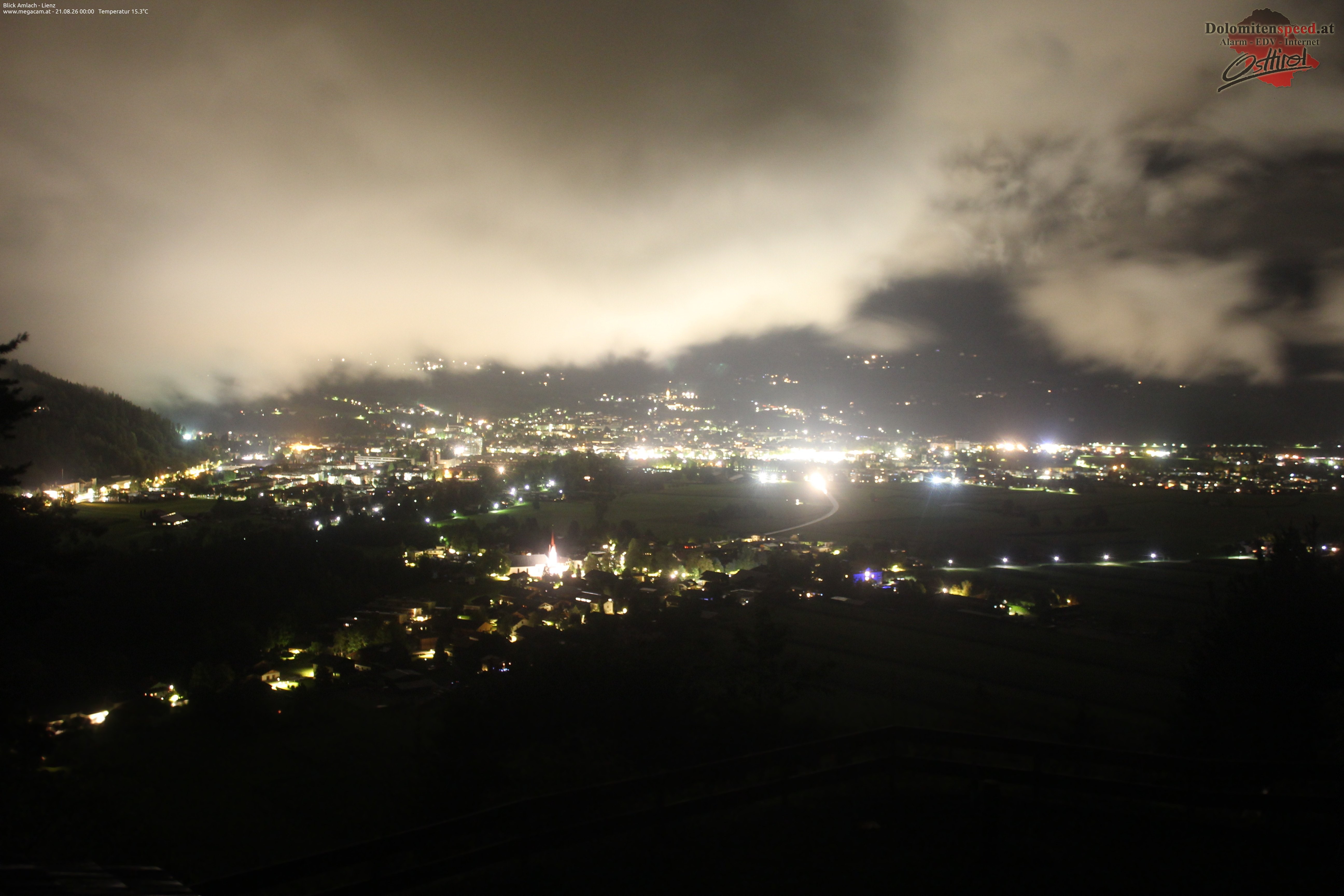 Archiv Foto Webcam Blick Amlach - Lienz - Osttirol