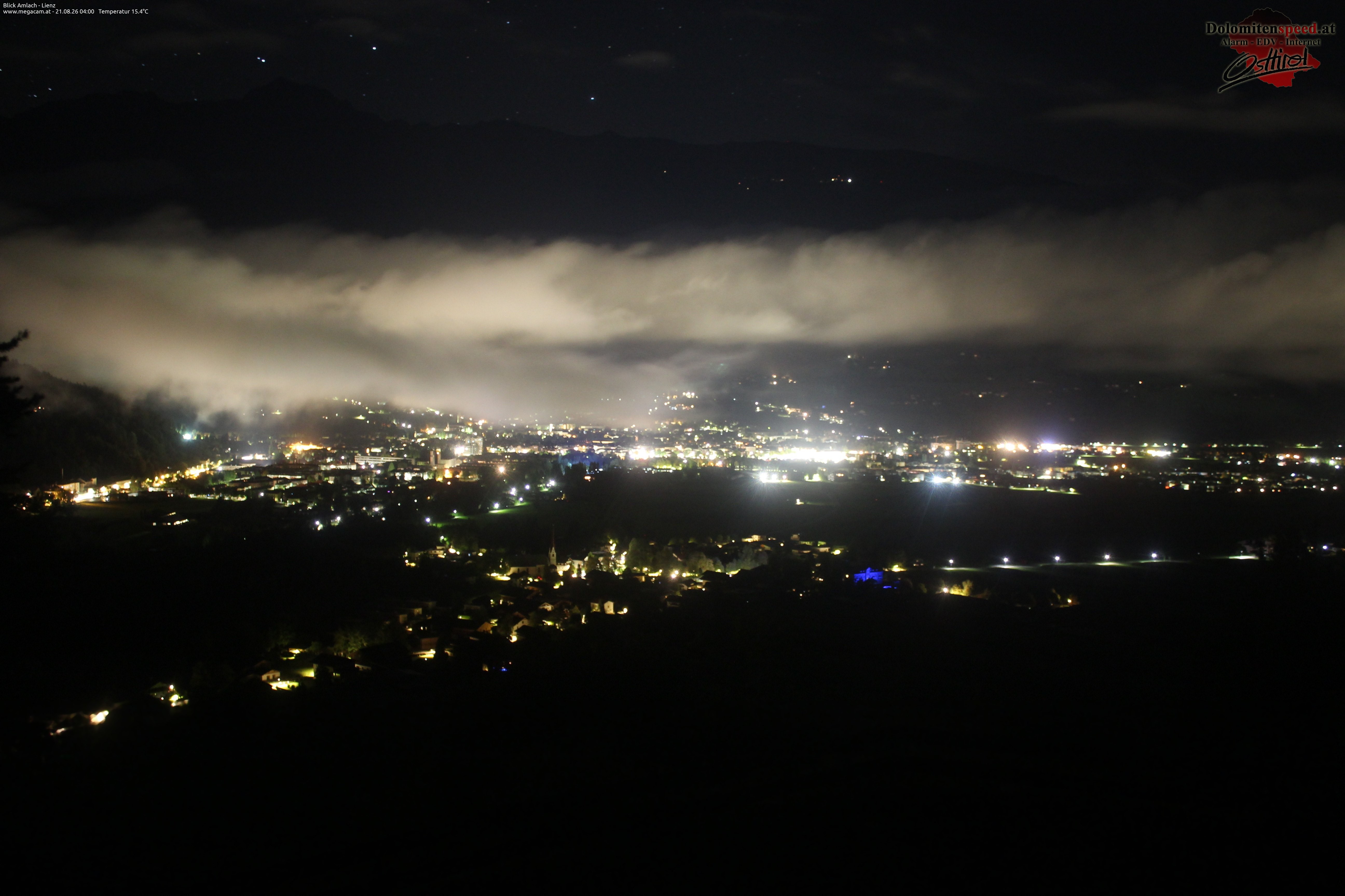 Archiv Foto Webcam Blick Amlach - Lienz - Osttirol