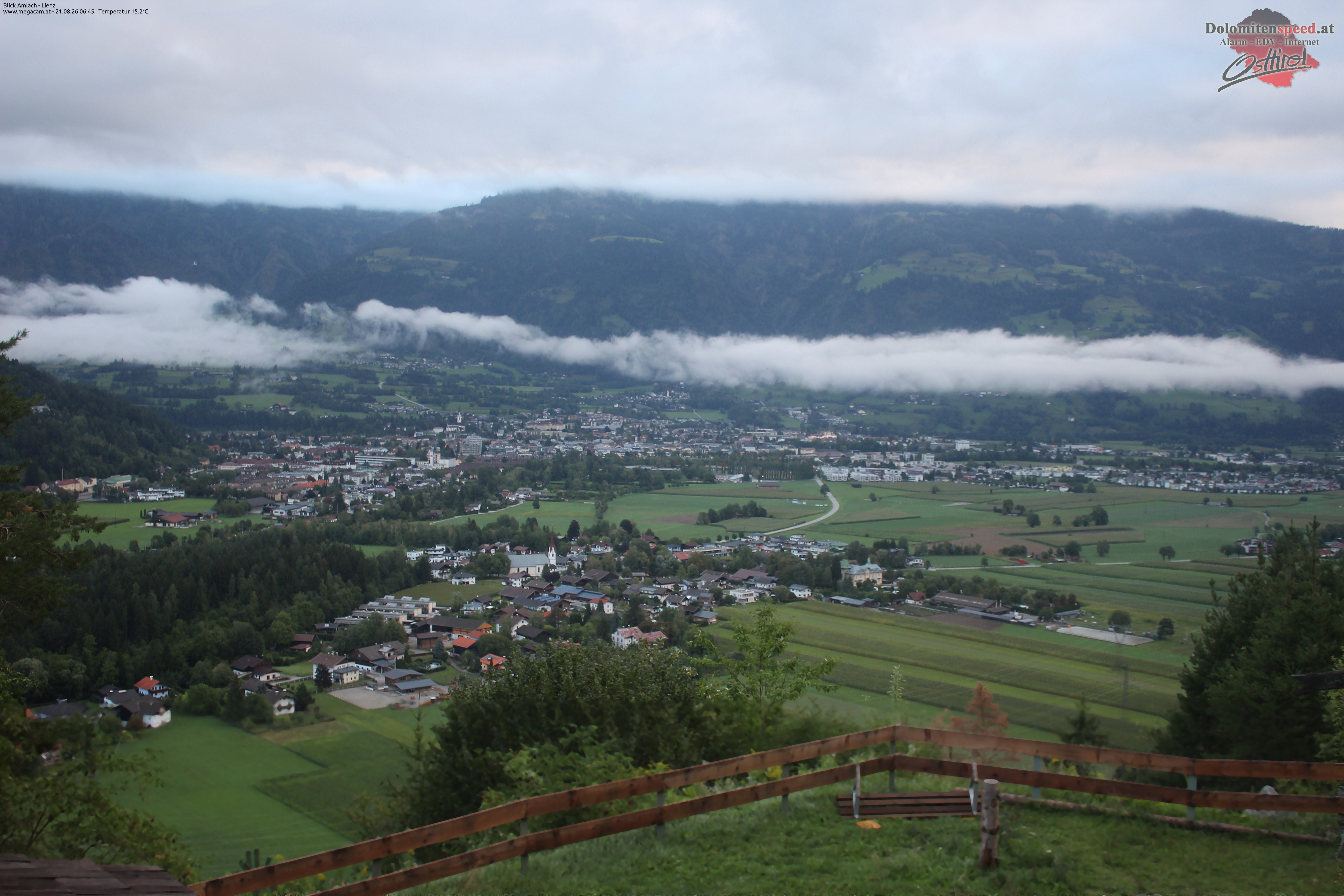 Archiv Foto Webcam Blick Amlach - Lienz - Osttirol
