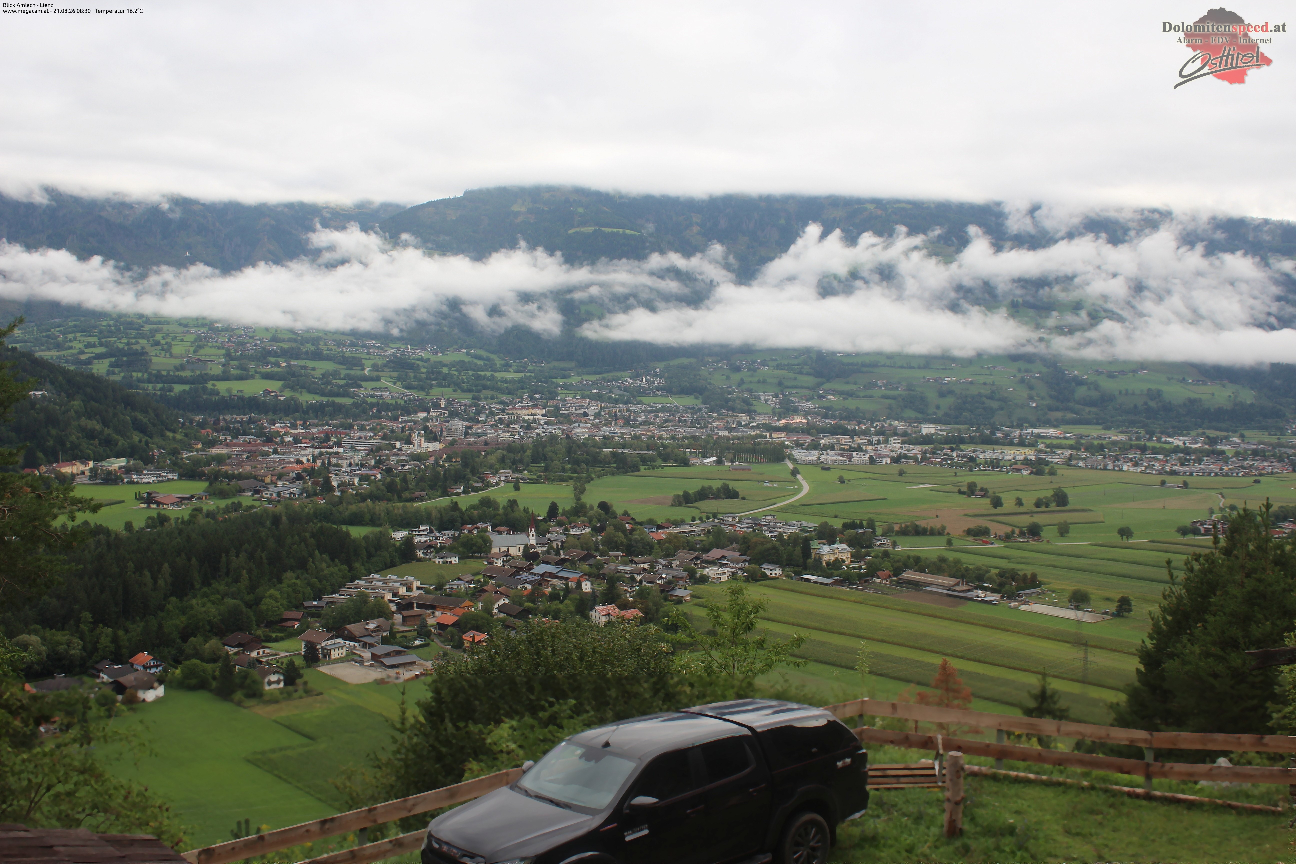 Archiv Foto Webcam Blick Amlach - Lienz - Osttirol