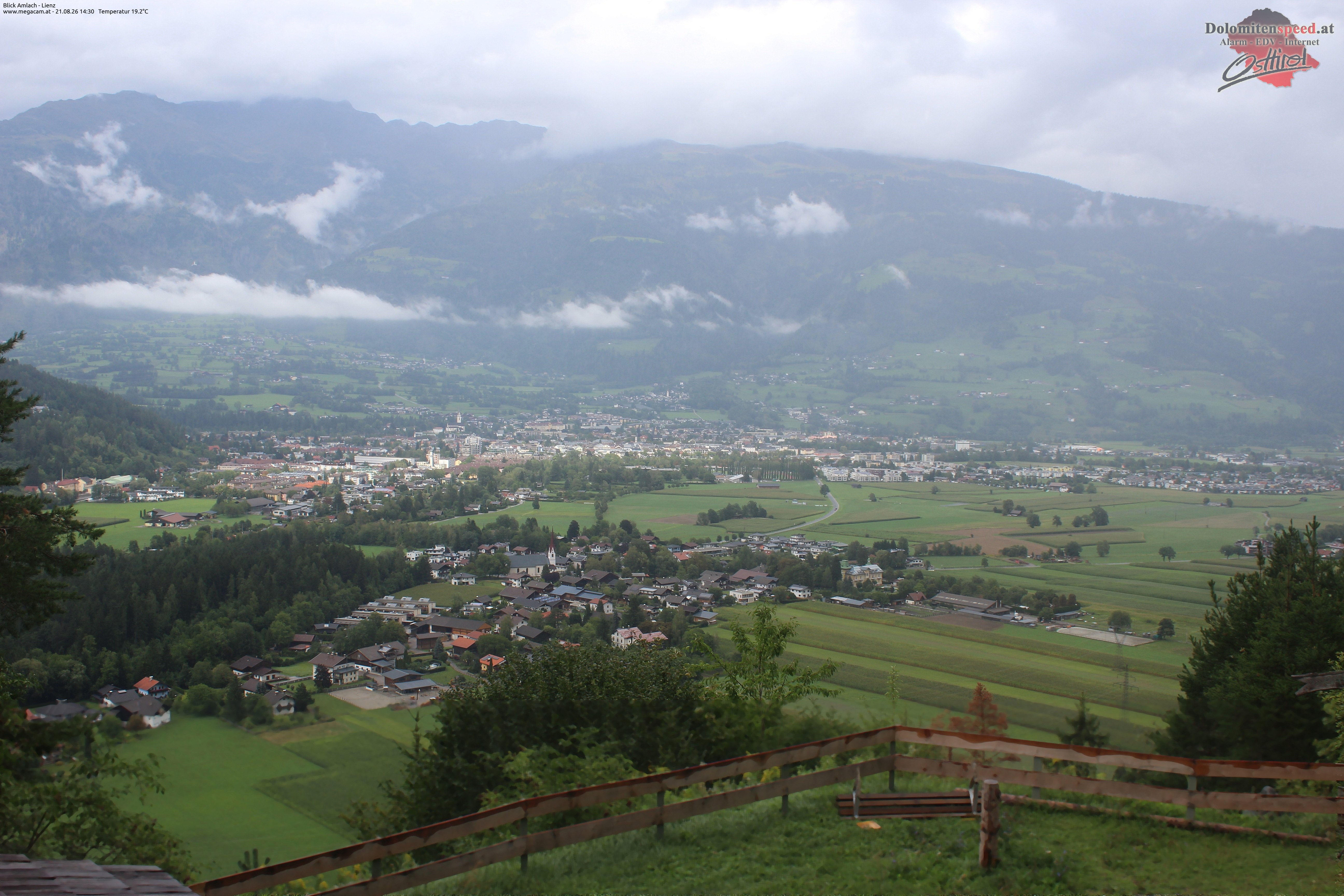 Archiv Foto Webcam Blick Amlach - Lienz - Osttirol
