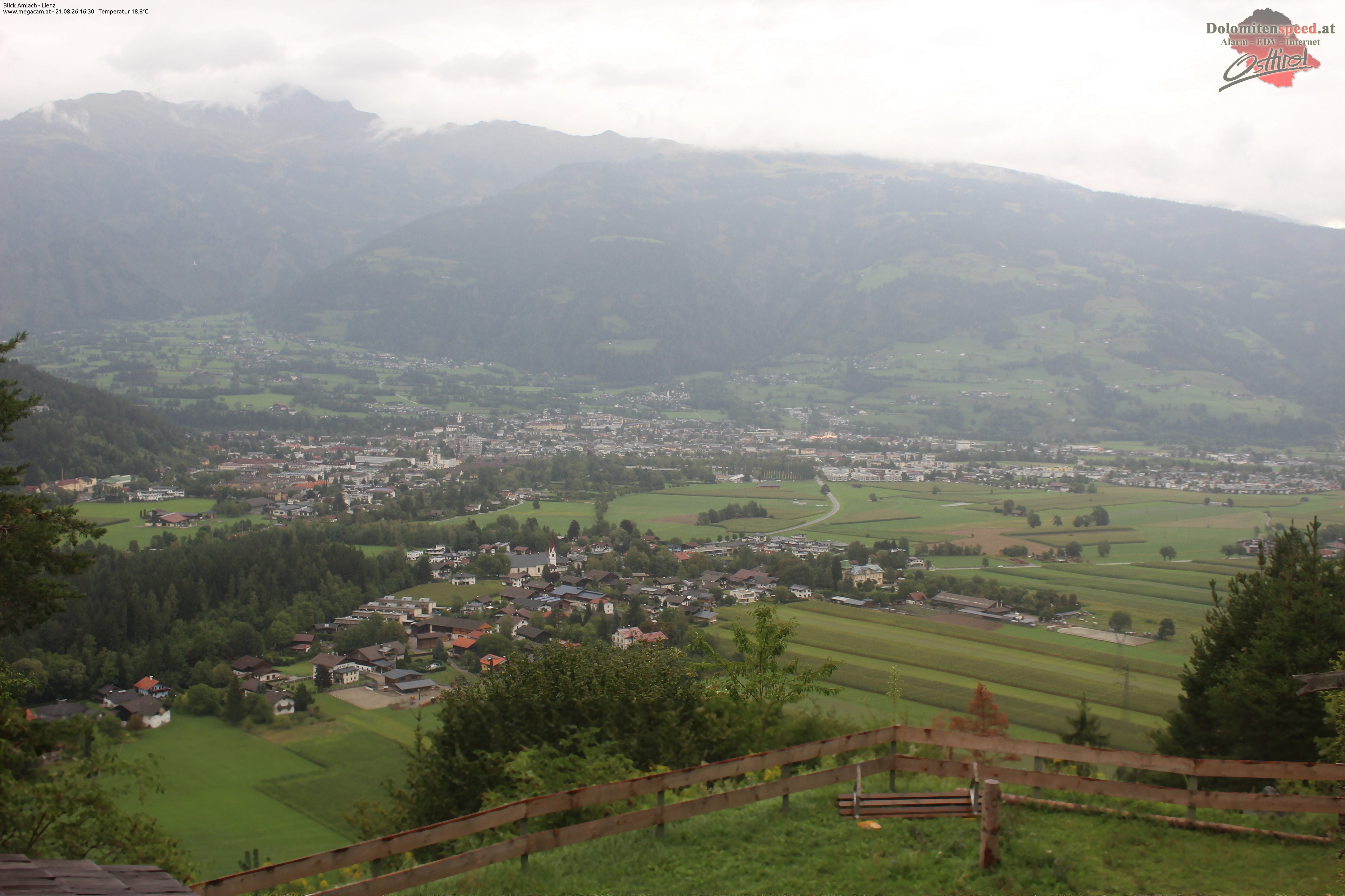 Archiv Foto Webcam Blick Amlach - Lienz - Osttirol