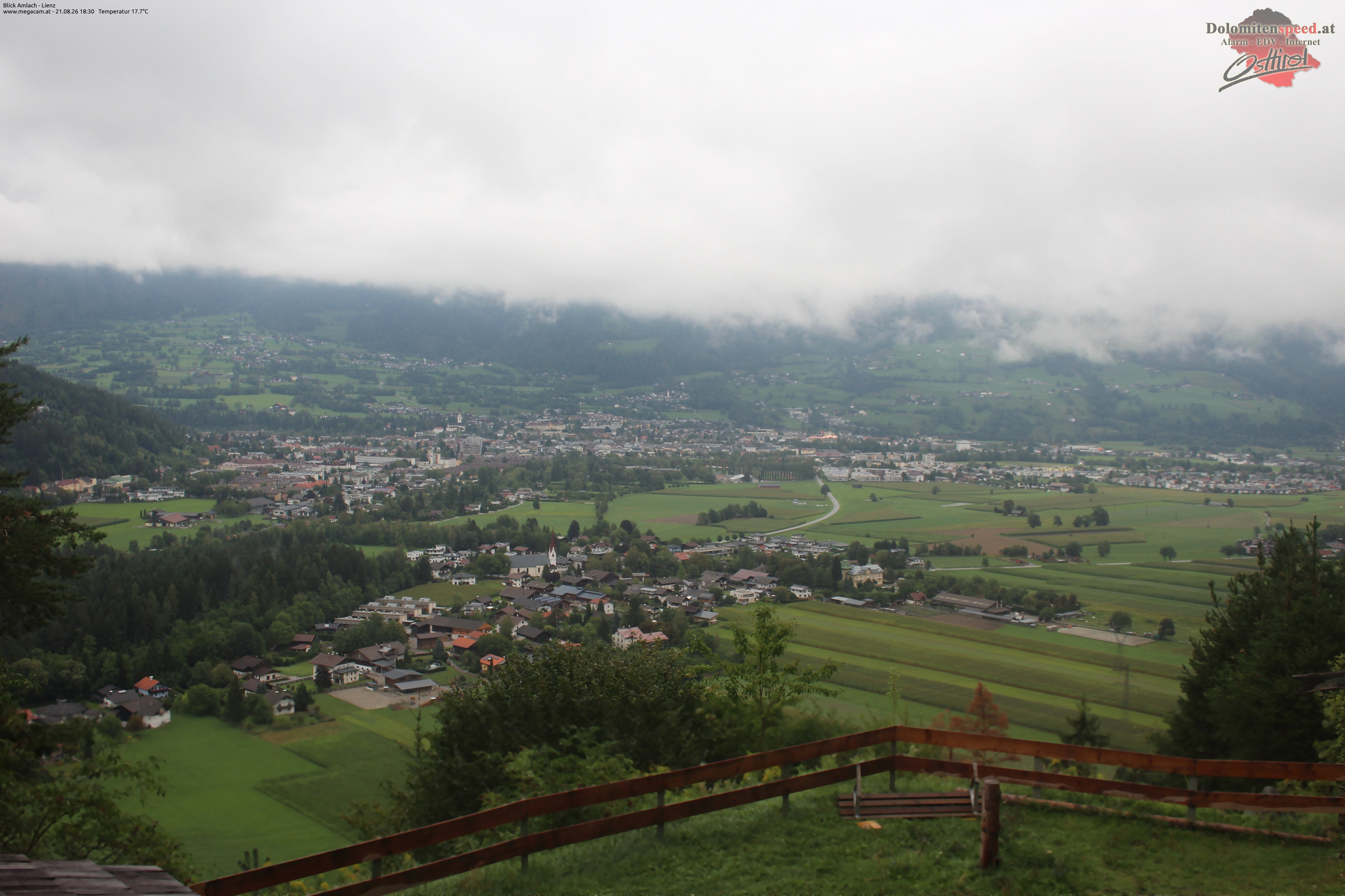 Archiv Foto Webcam Blick Amlach - Lienz - Osttirol