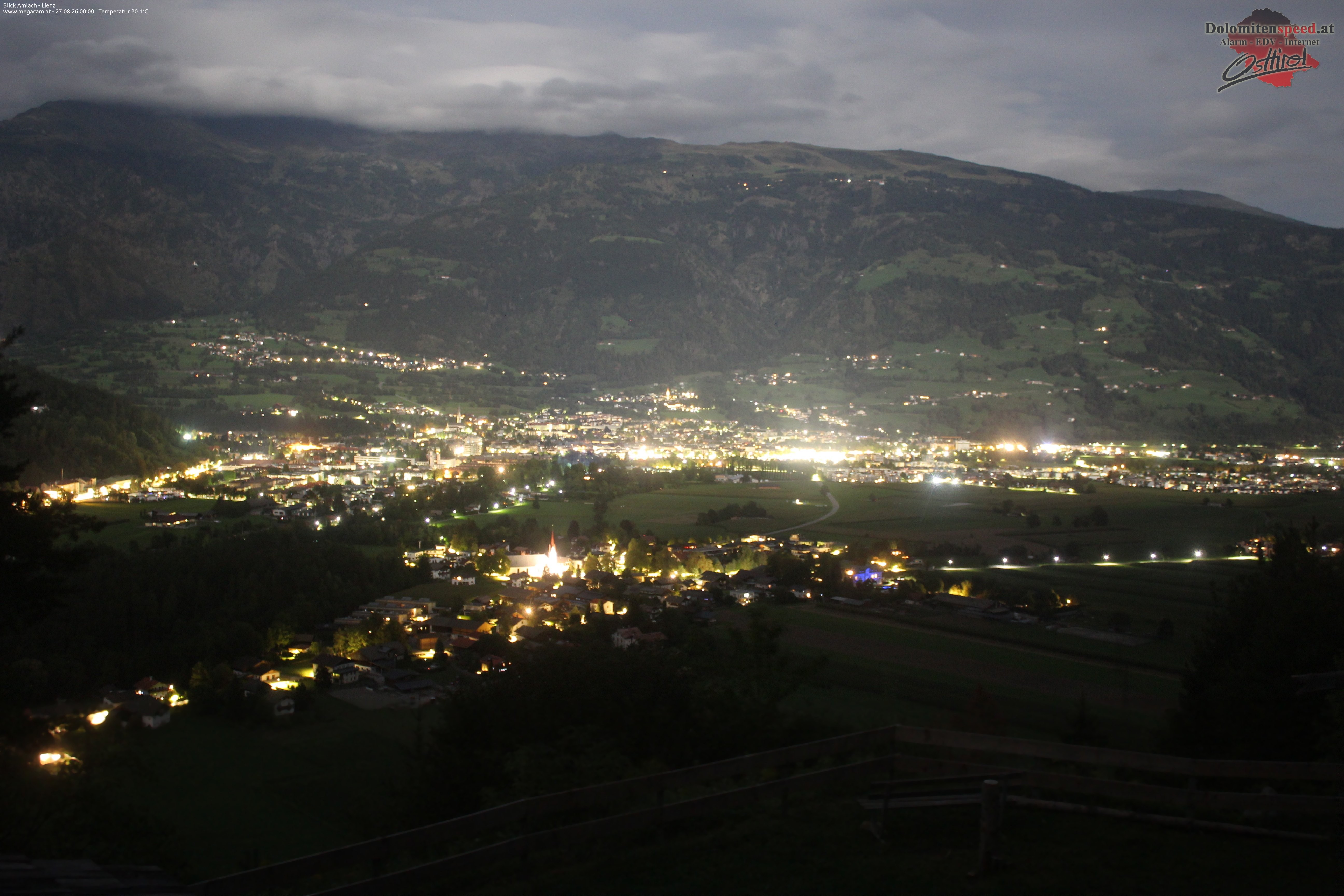 Archiv Foto Webcam Blick Amlach - Lienz - Osttirol