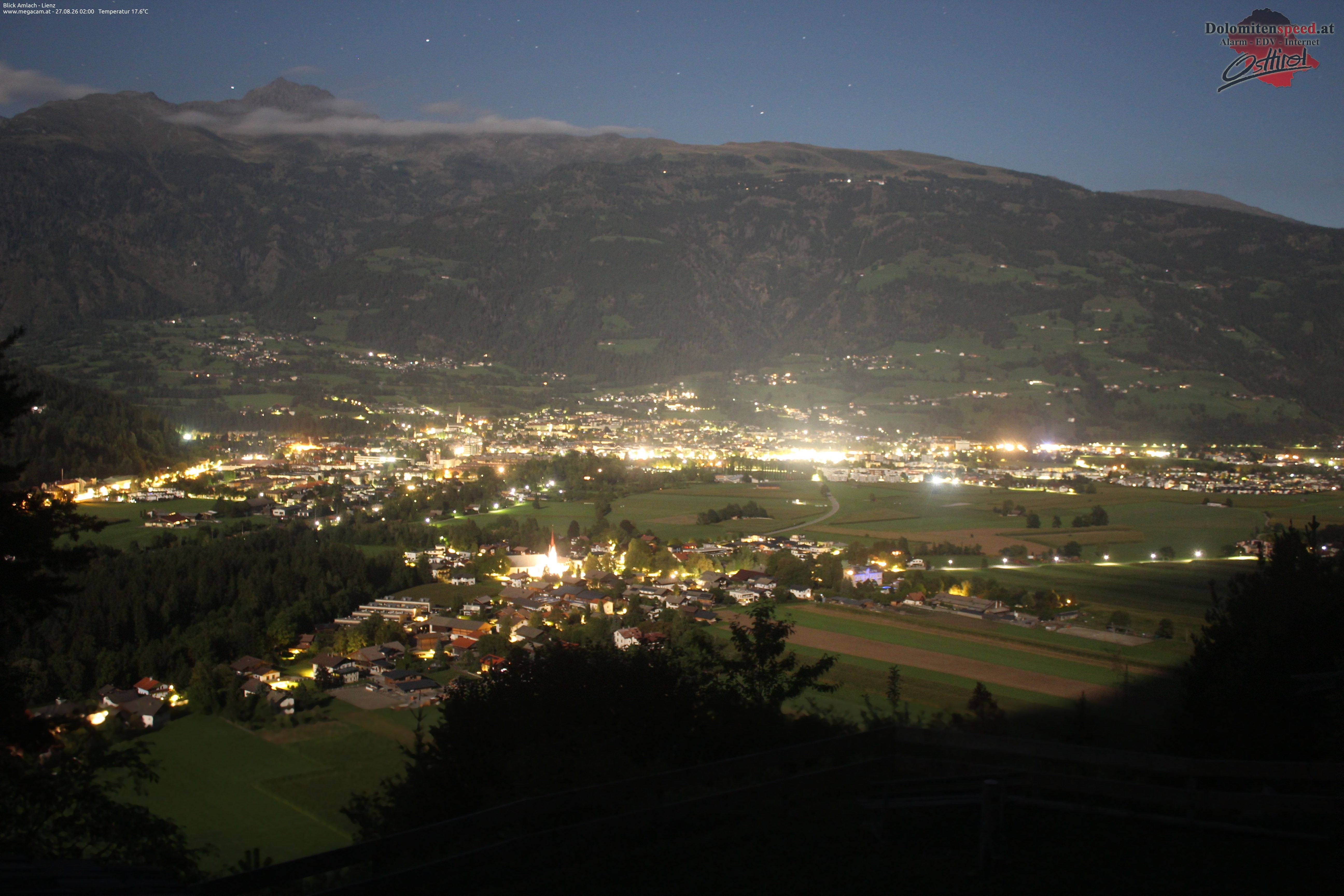 Archiv Foto Webcam Blick Amlach - Lienz - Osttirol