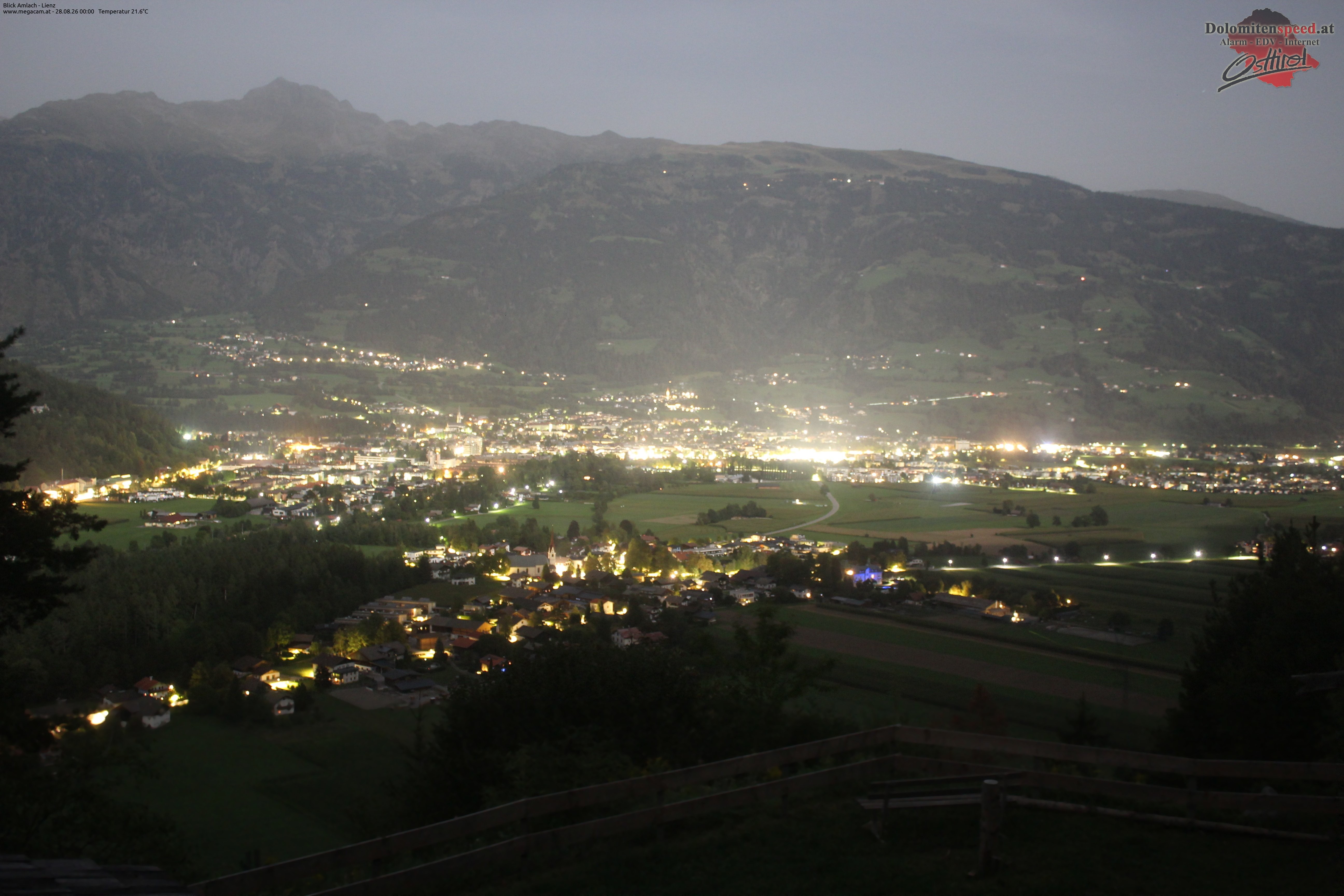 Archiv Foto Webcam Blick Amlach - Lienz - Osttirol