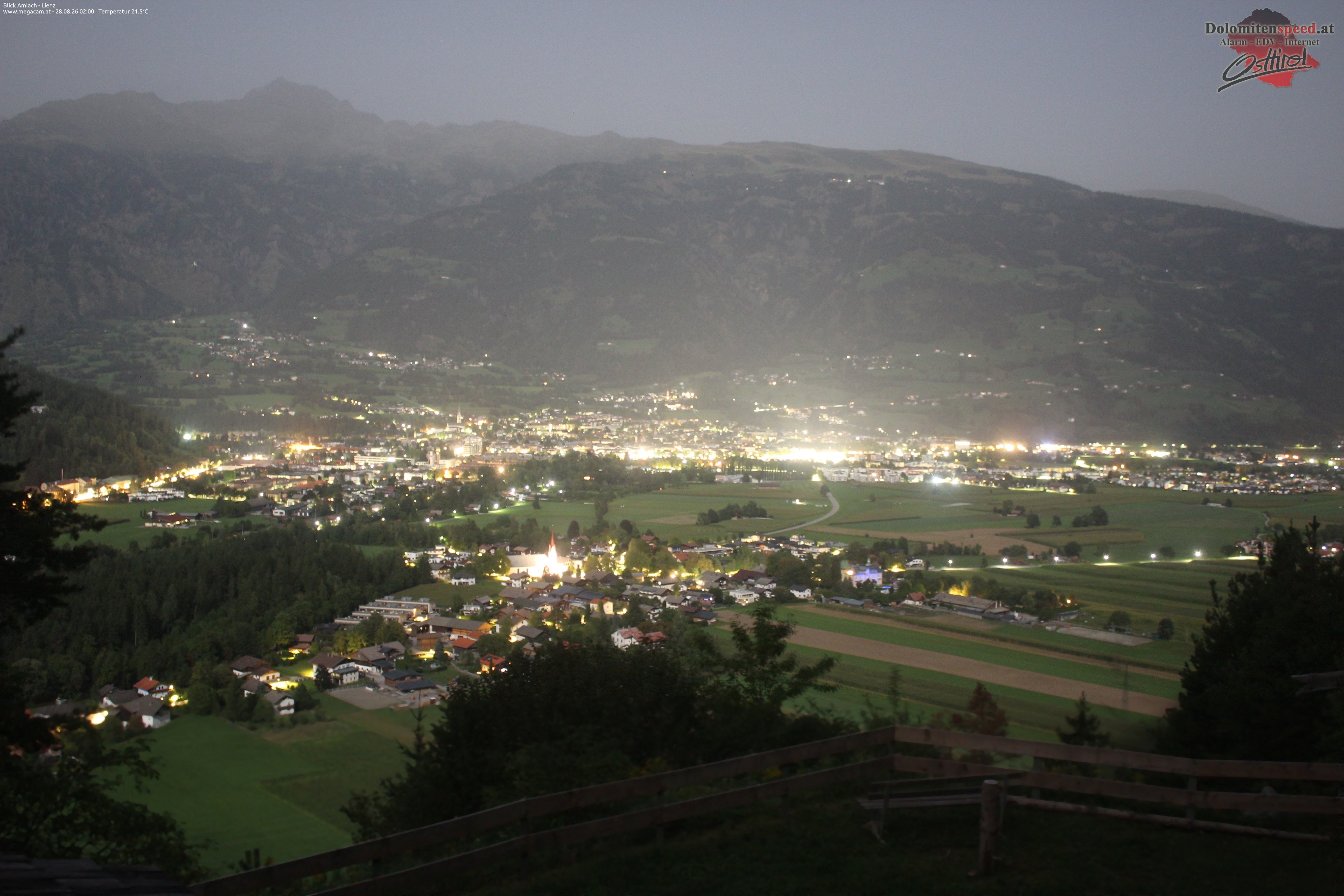 Archiv Foto Webcam Blick Amlach - Lienz - Osttirol
