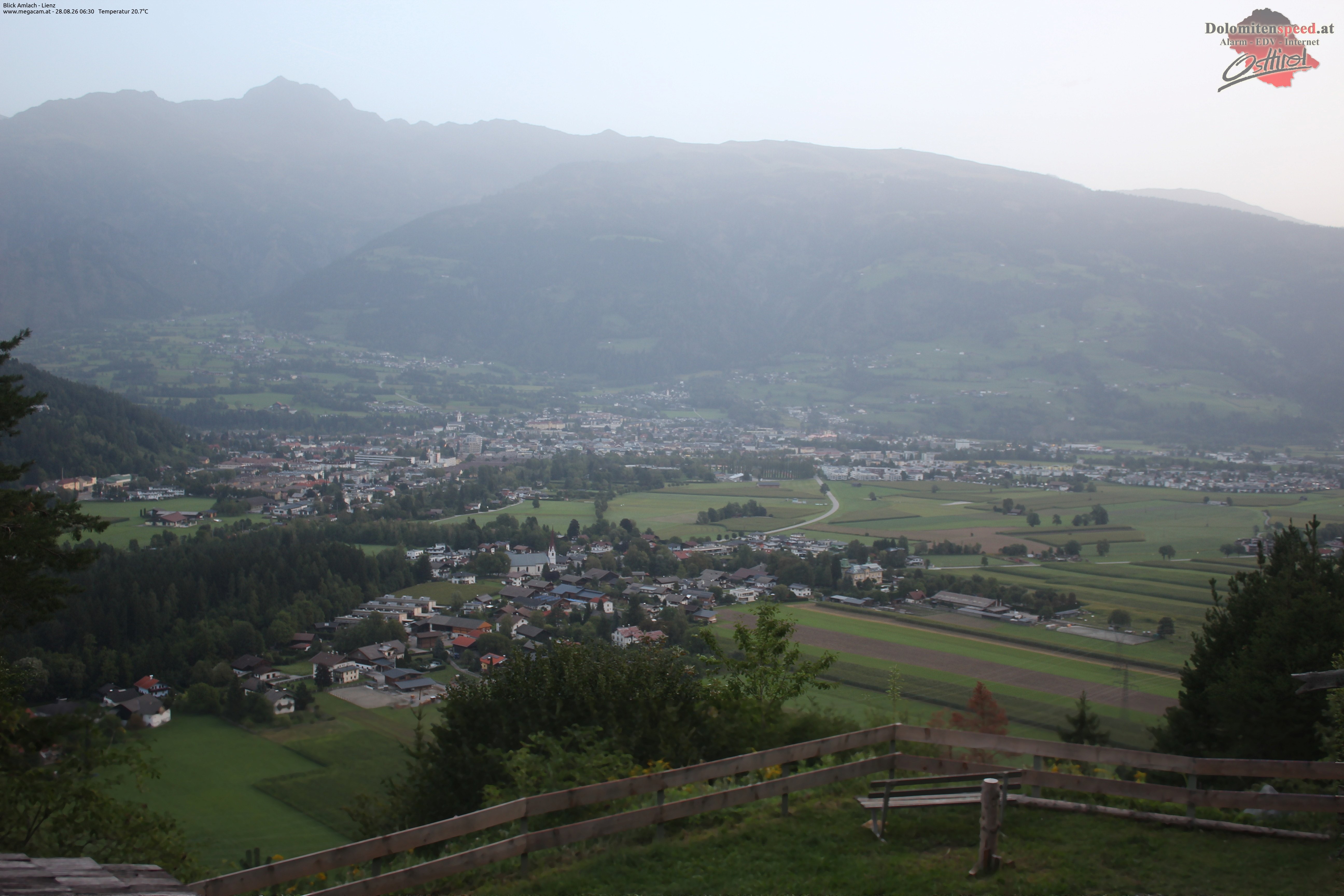 Archiv Foto Webcam Blick Amlach - Lienz - Osttirol