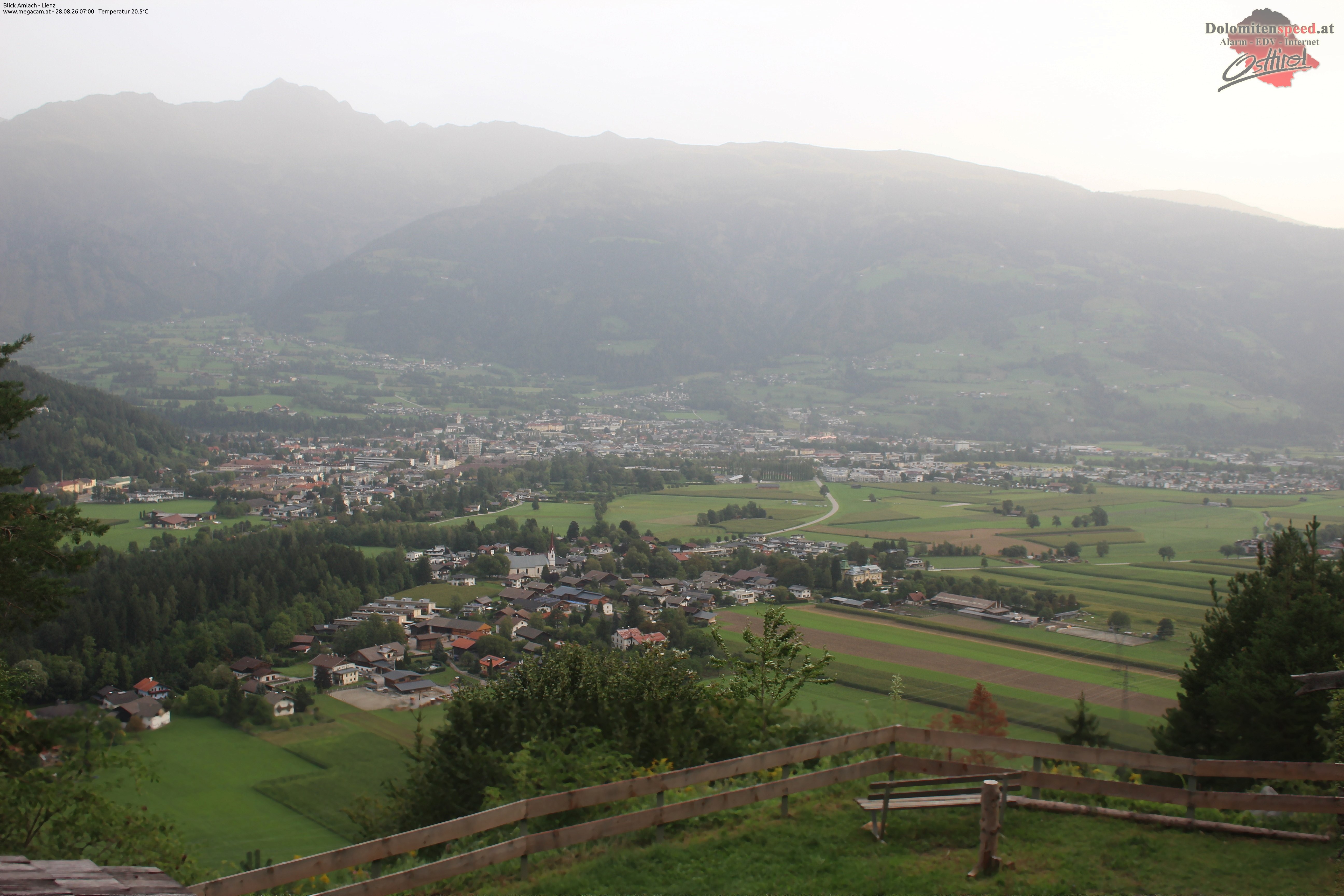 Archiv Foto Webcam Blick Amlach - Lienz - Osttirol