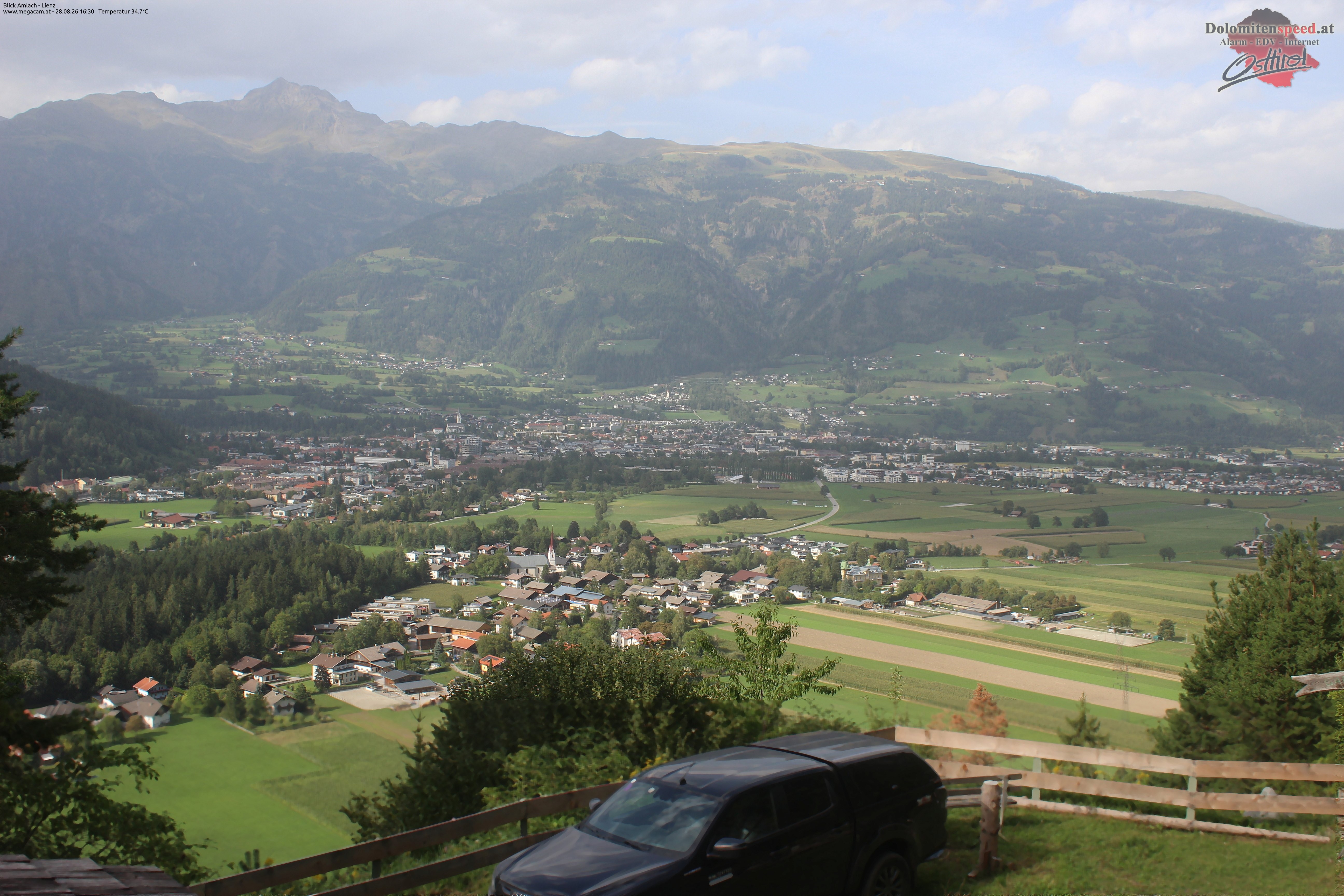 Archiv Foto Webcam Blick Amlach - Lienz - Osttirol