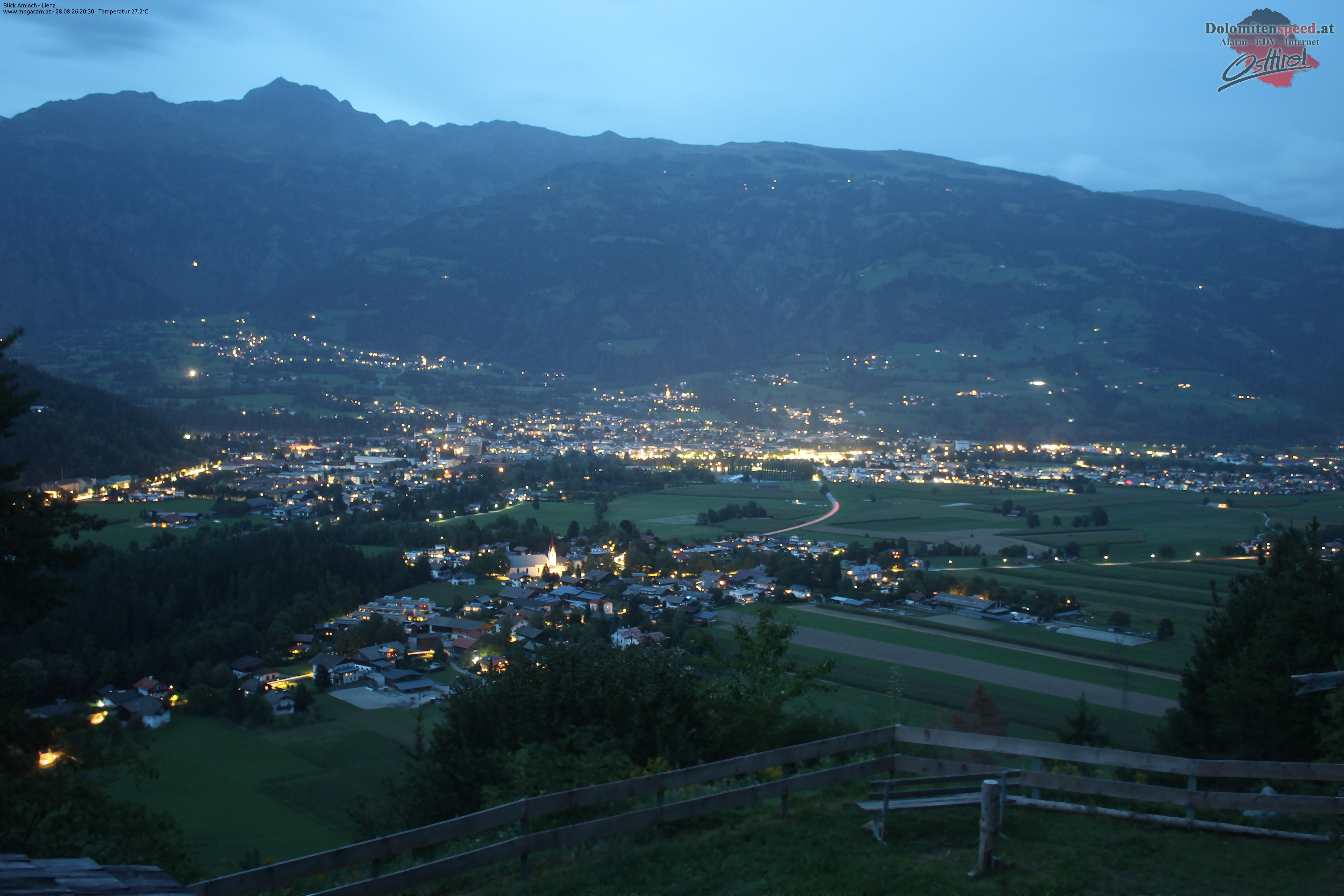 Archiv Foto Webcam Blick Amlach - Lienz - Osttirol