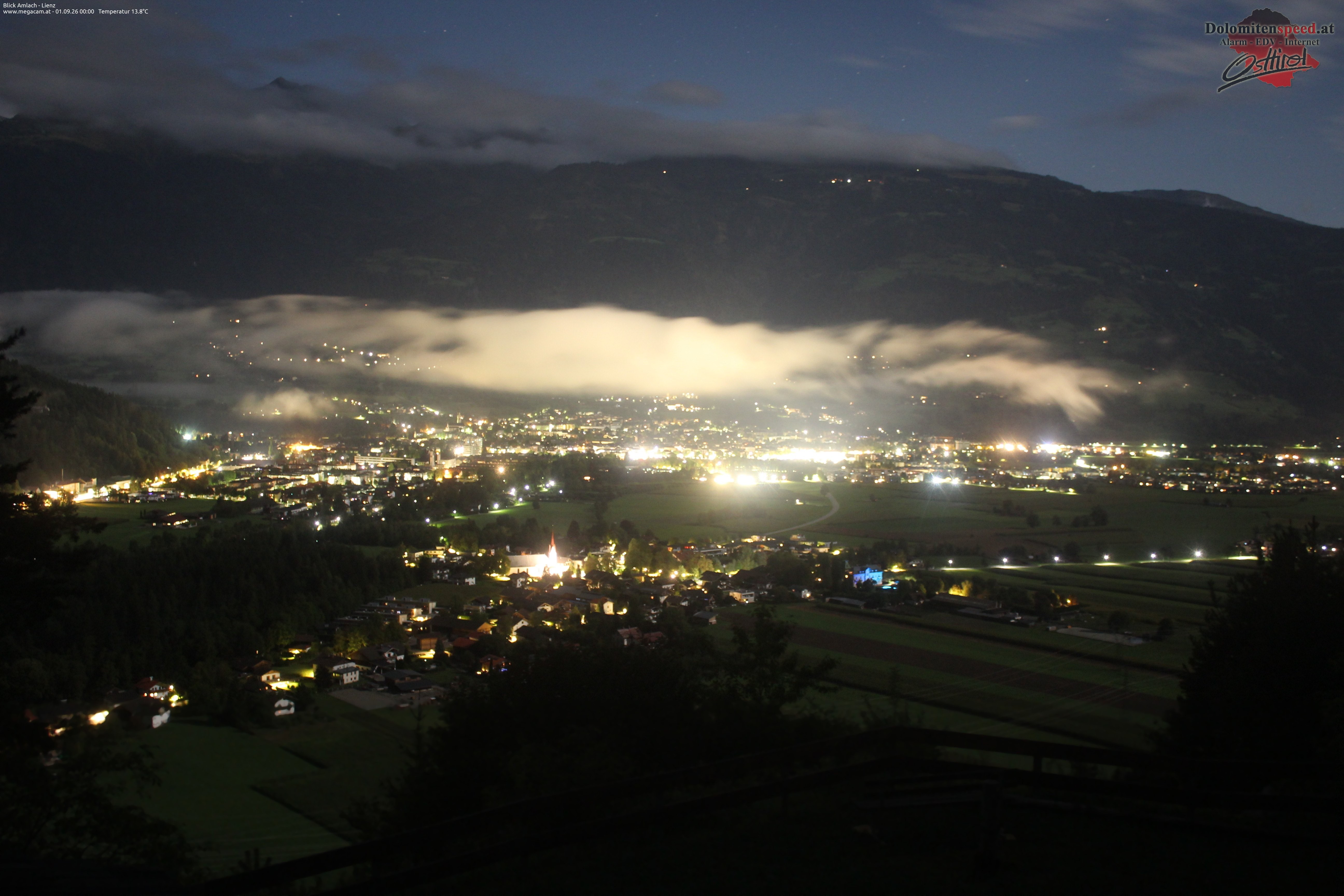 Archiv Foto Webcam Blick Amlach - Lienz - Osttirol