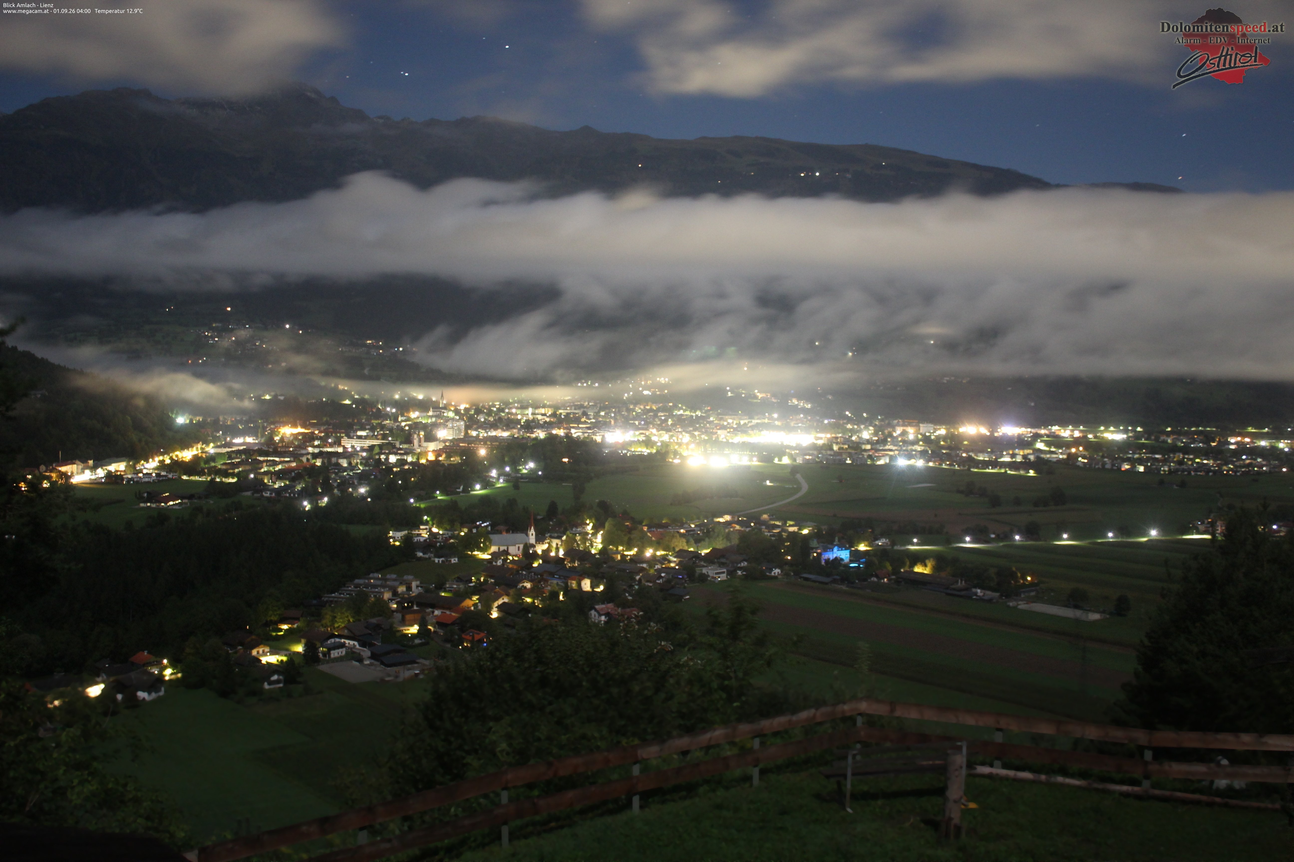 Archiv Foto Webcam Blick Amlach - Lienz - Osttirol