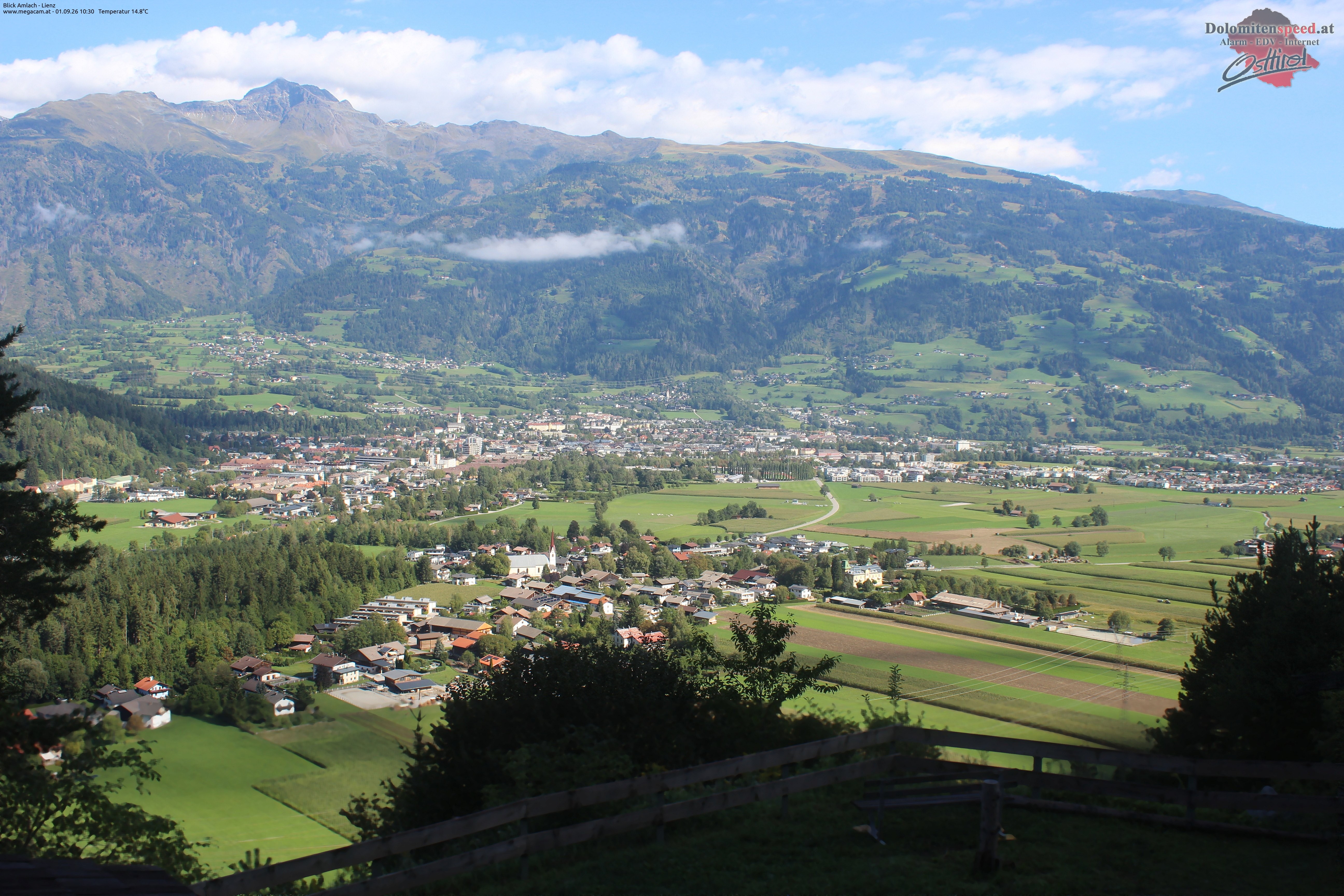 Archiv Foto Webcam Blick Amlach - Lienz - Osttirol