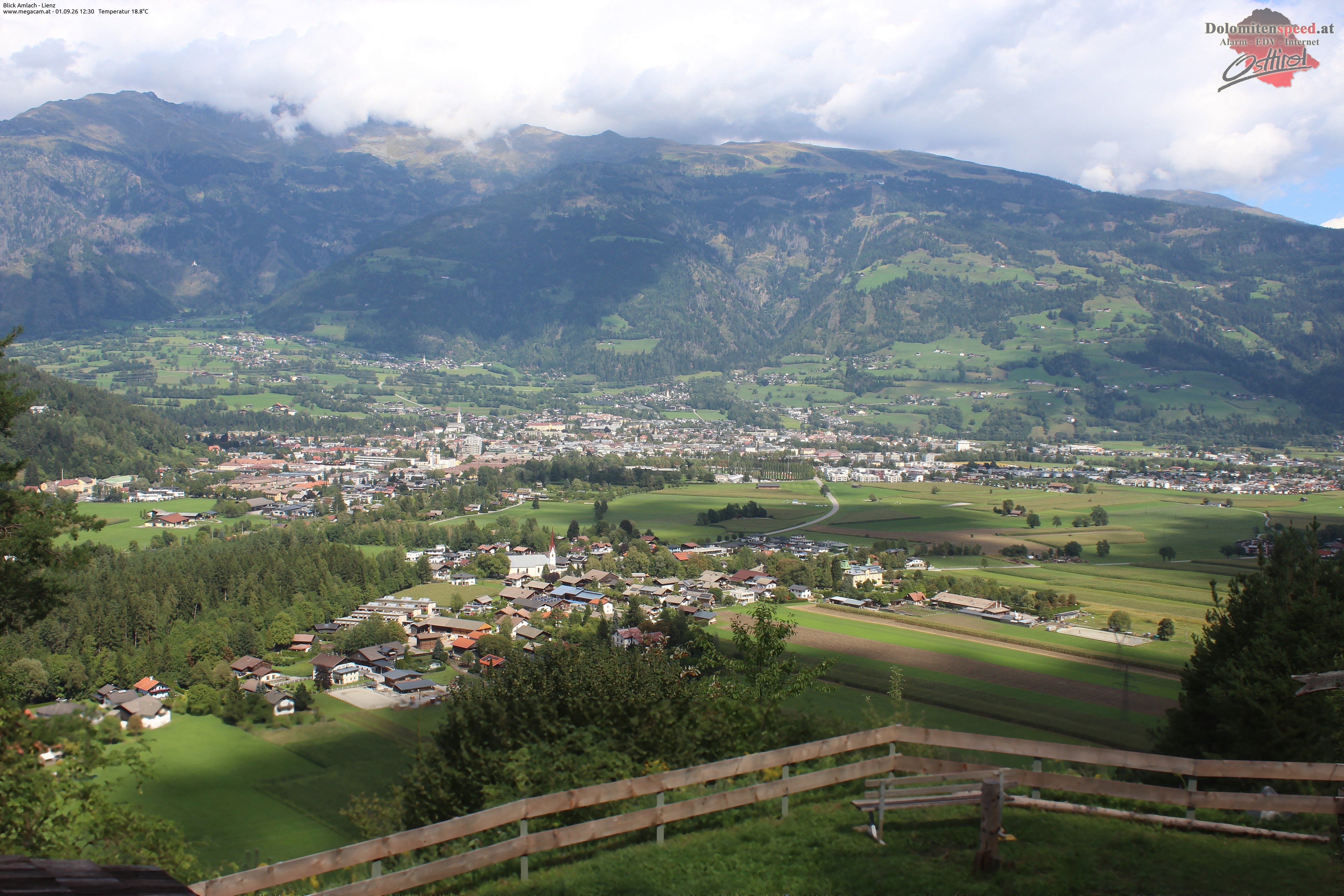 Archiv Foto Webcam Blick Amlach - Lienz - Osttirol