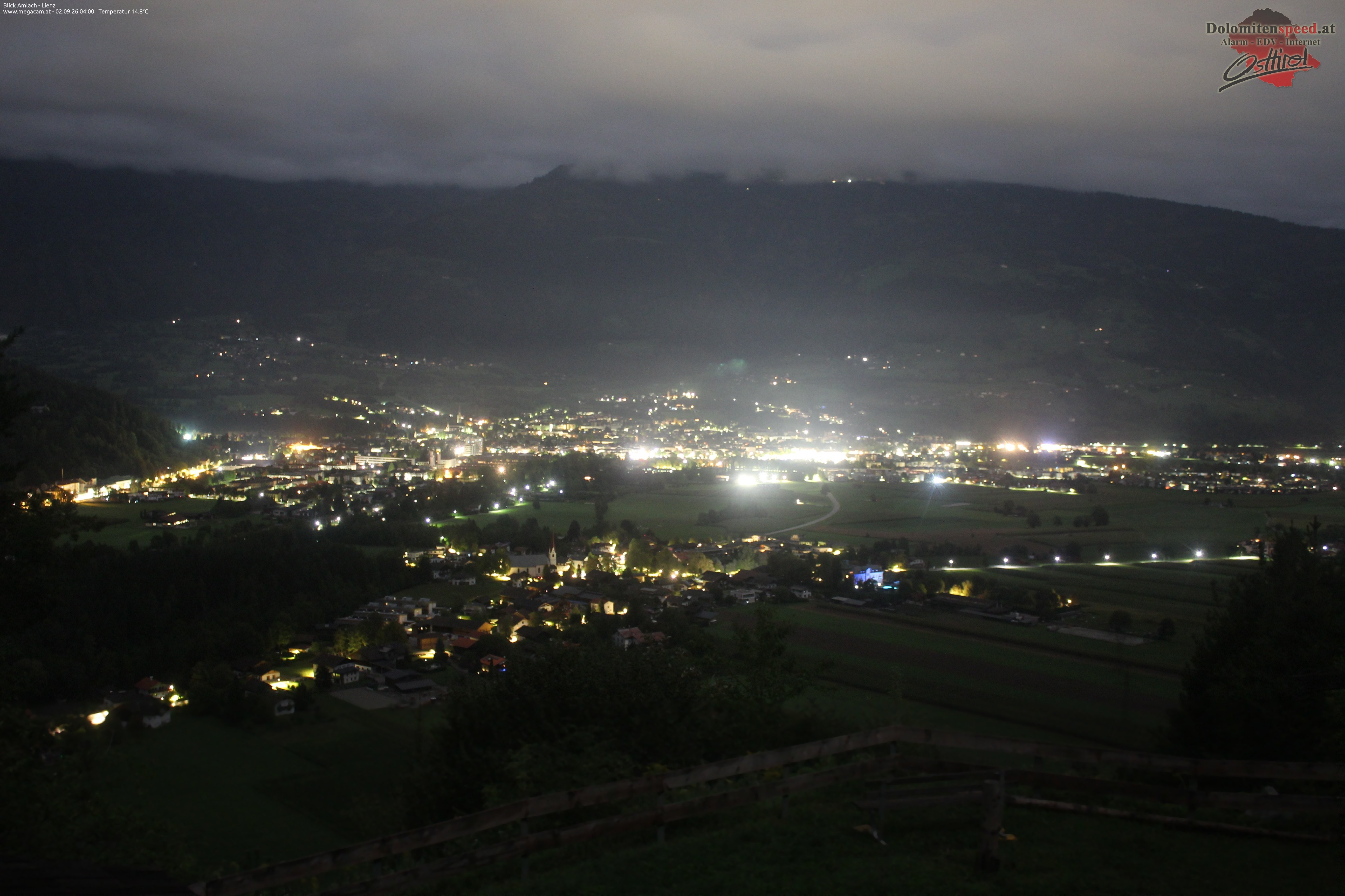 Archiv Foto Webcam Blick Amlach - Lienz - Osttirol