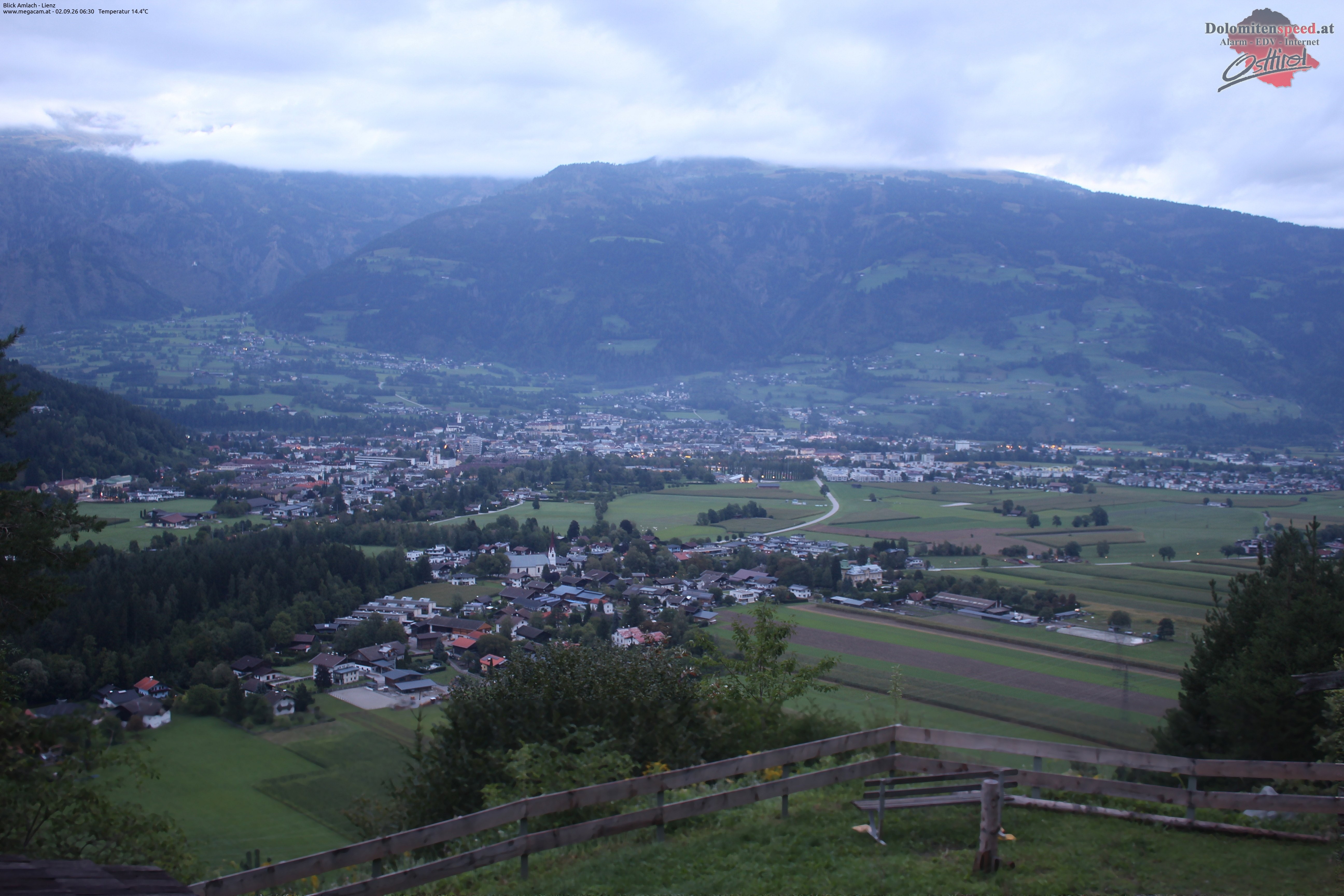 Archiv Foto Webcam Blick Amlach - Lienz - Osttirol