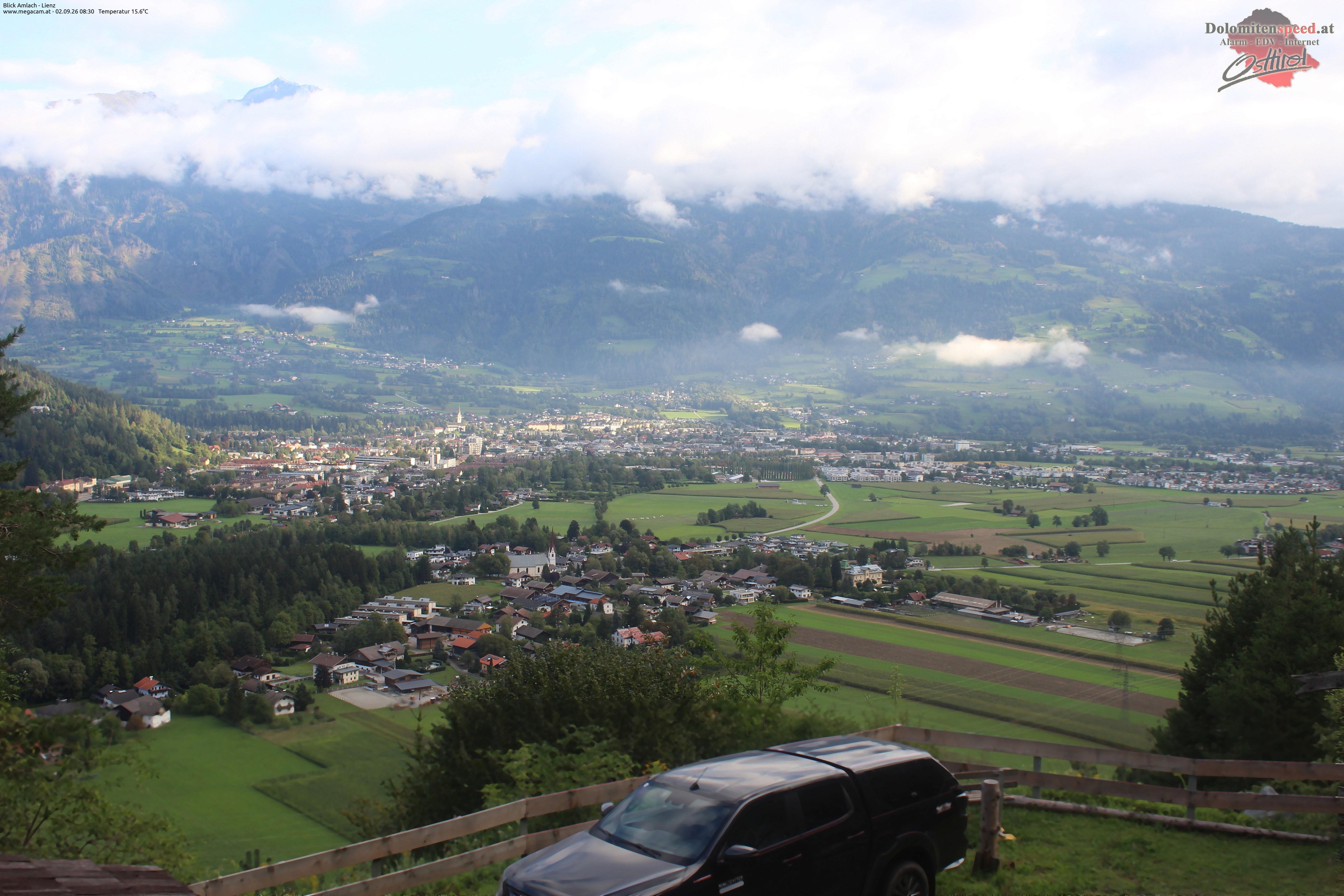 Archiv Foto Webcam Blick Amlach - Lienz - Osttirol