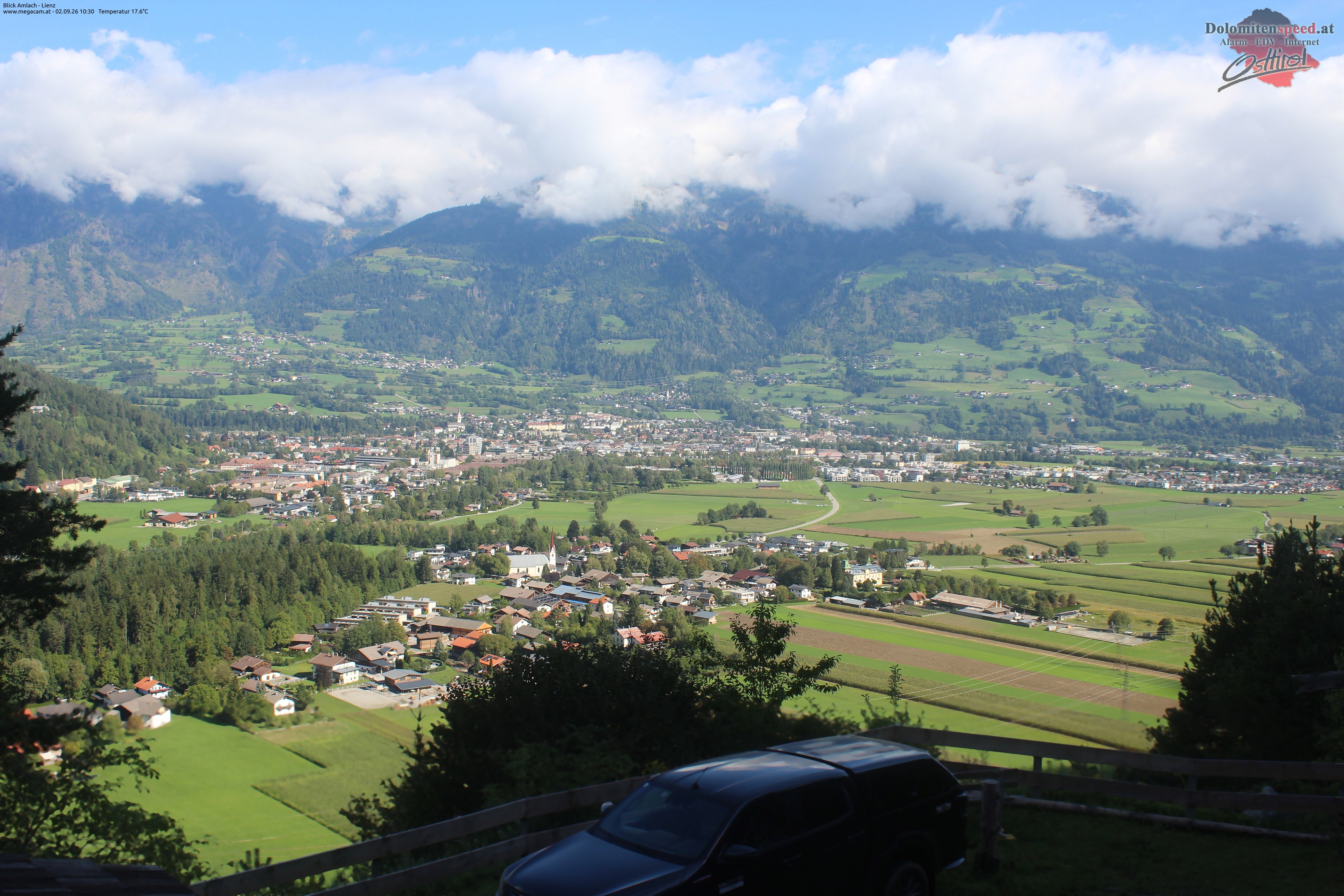 Archiv Foto Webcam Blick Amlach - Lienz - Osttirol