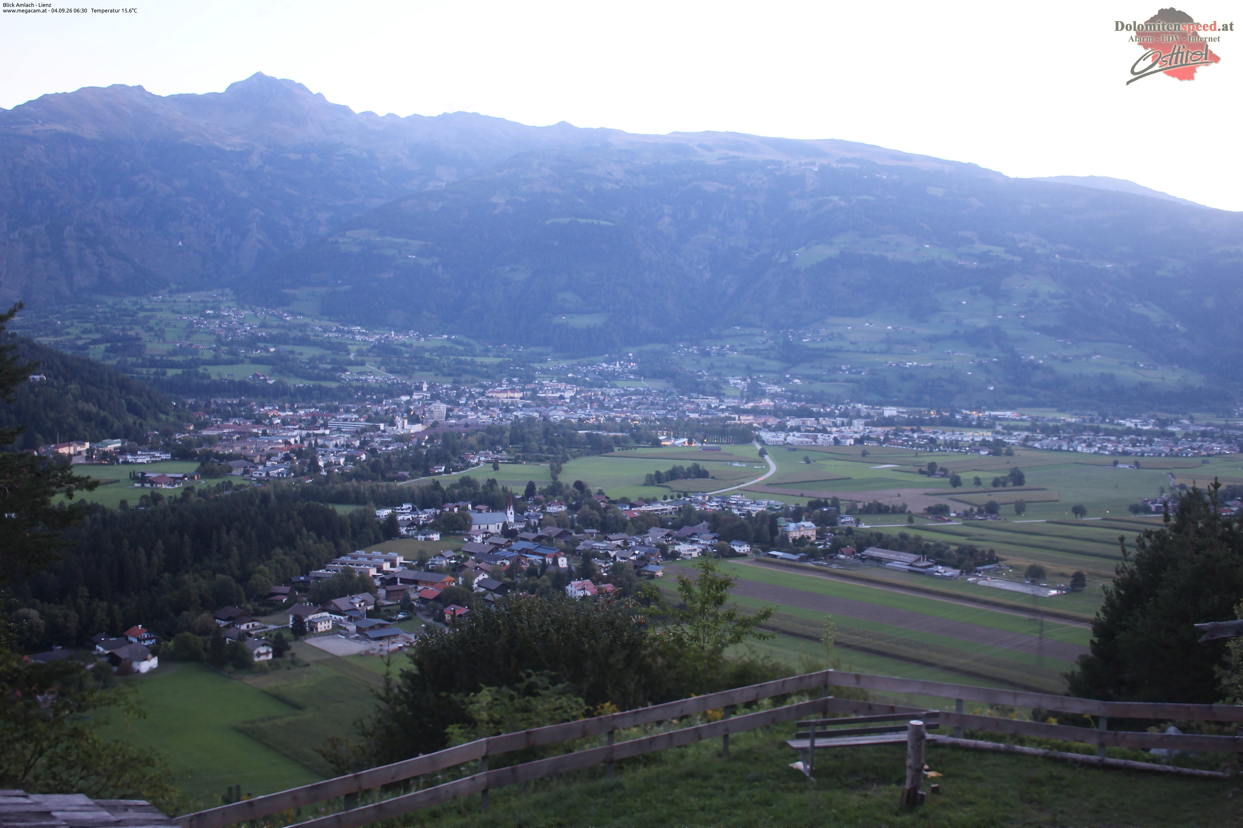 Archiv Foto Webcam Blick Amlach - Lienz - Osttirol