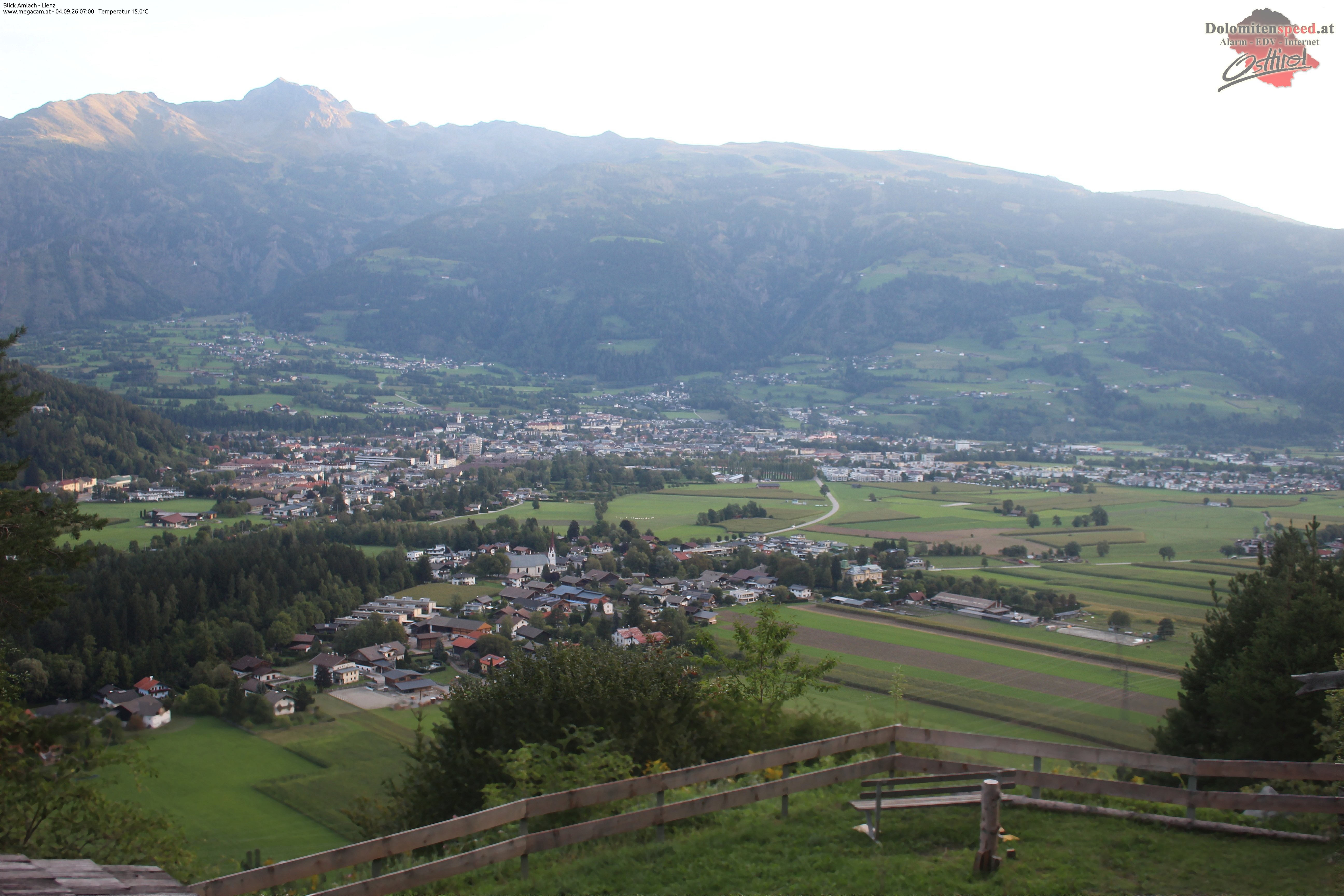 Archiv Foto Webcam Blick Amlach - Lienz - Osttirol