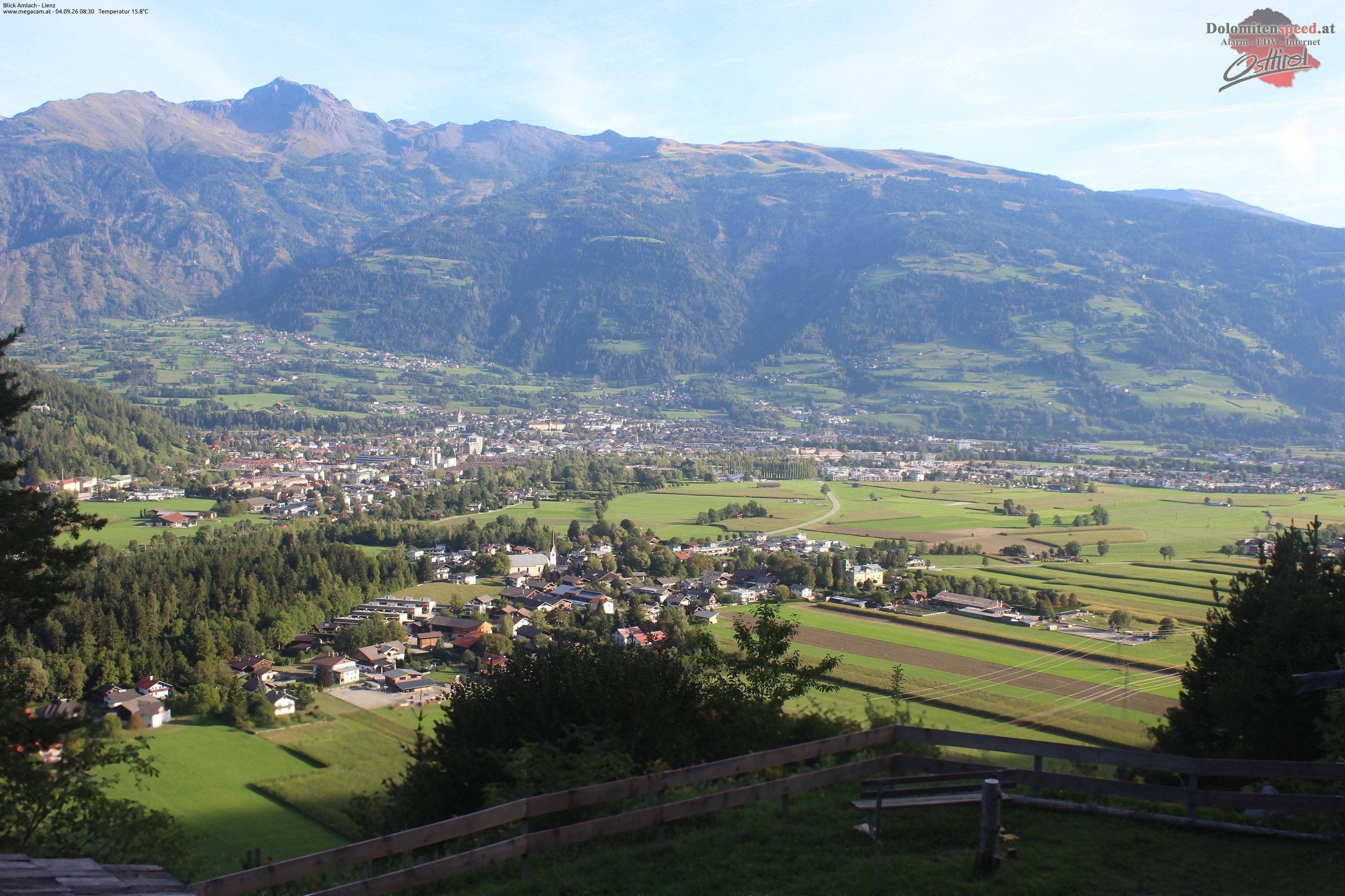 Archiv Foto Webcam Blick Amlach - Lienz - Osttirol