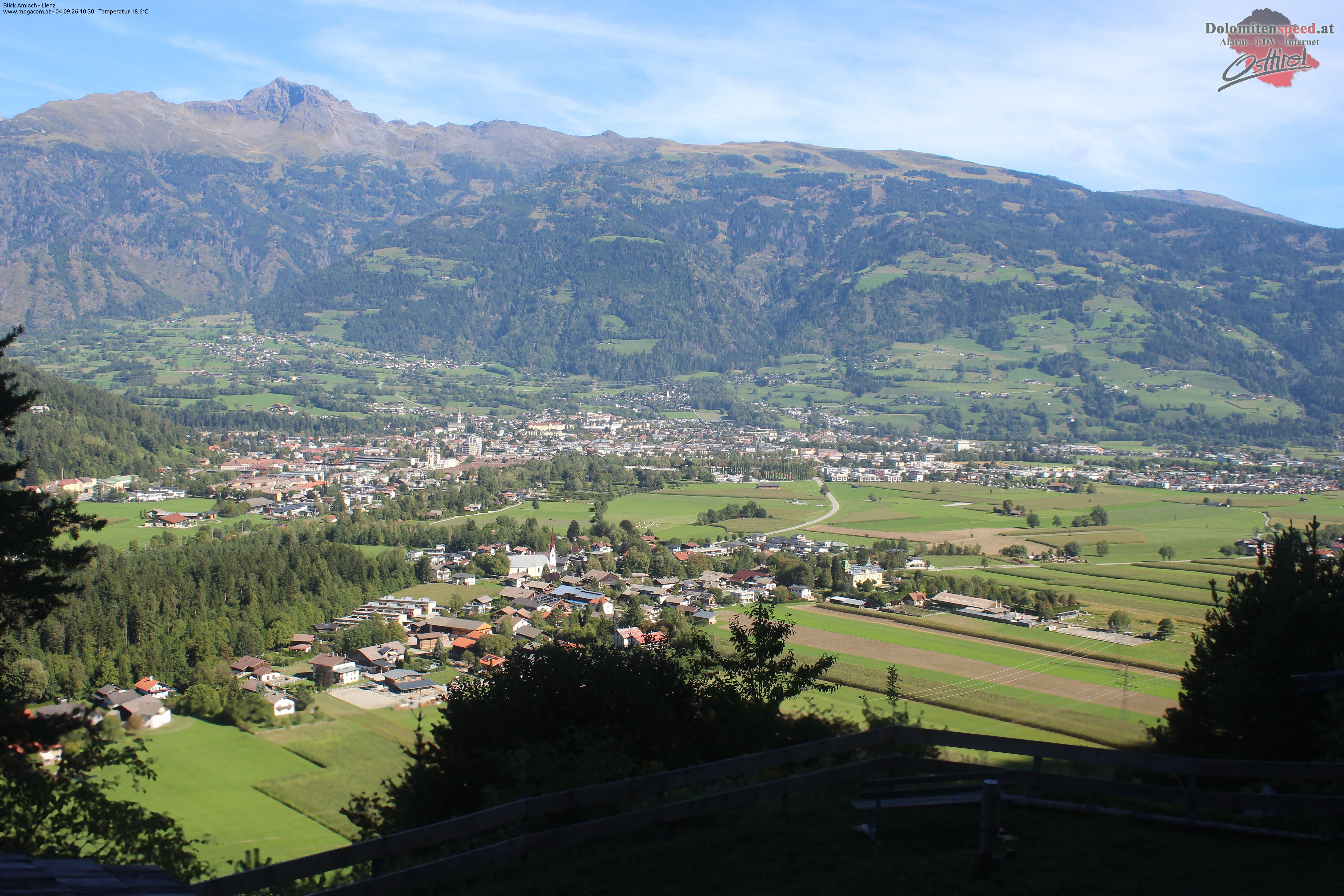 Archiv Foto Webcam Blick Amlach - Lienz - Osttirol