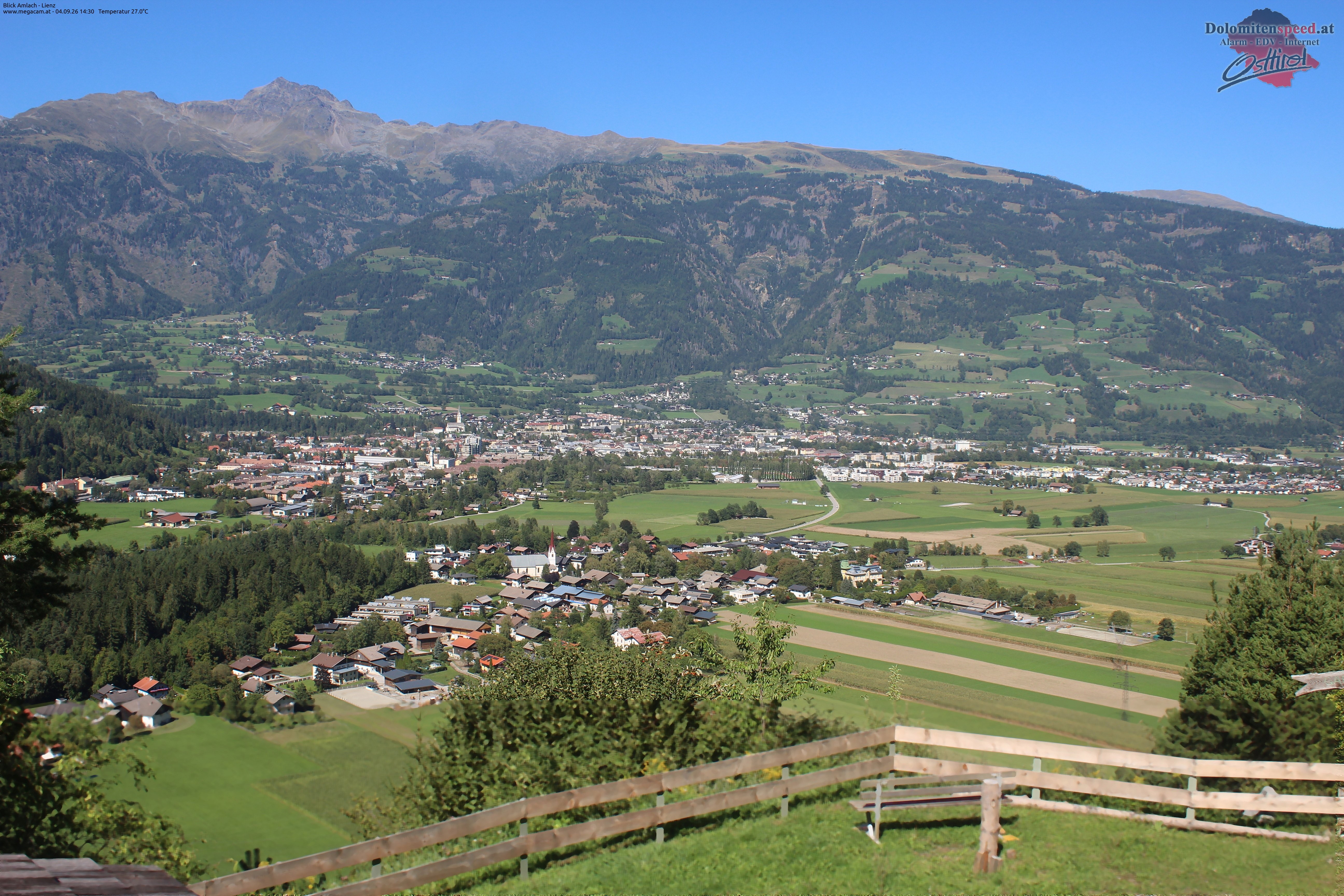 Archiv Foto Webcam Blick Amlach - Lienz - Osttirol