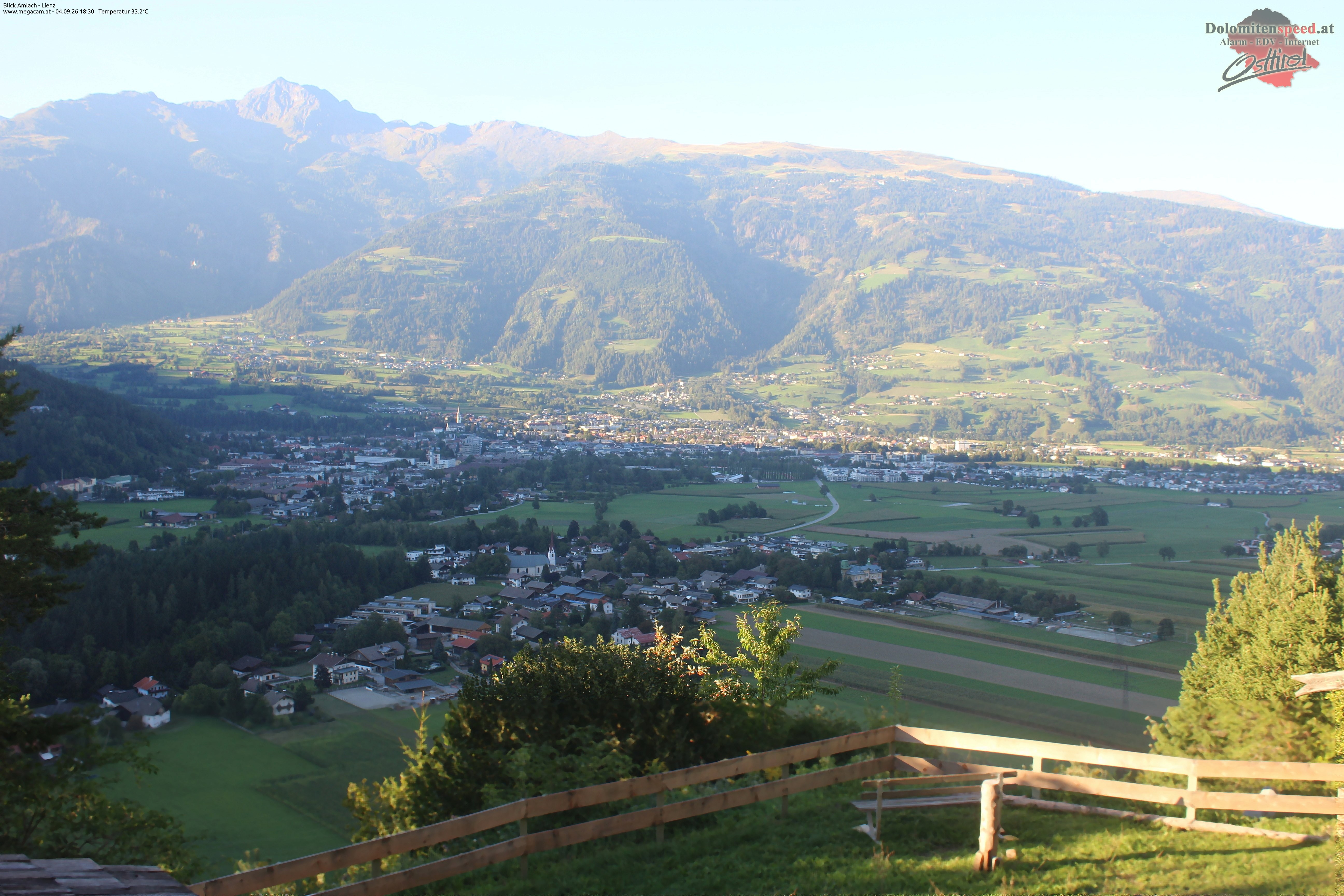 Archiv Foto Webcam Blick Amlach - Lienz - Osttirol