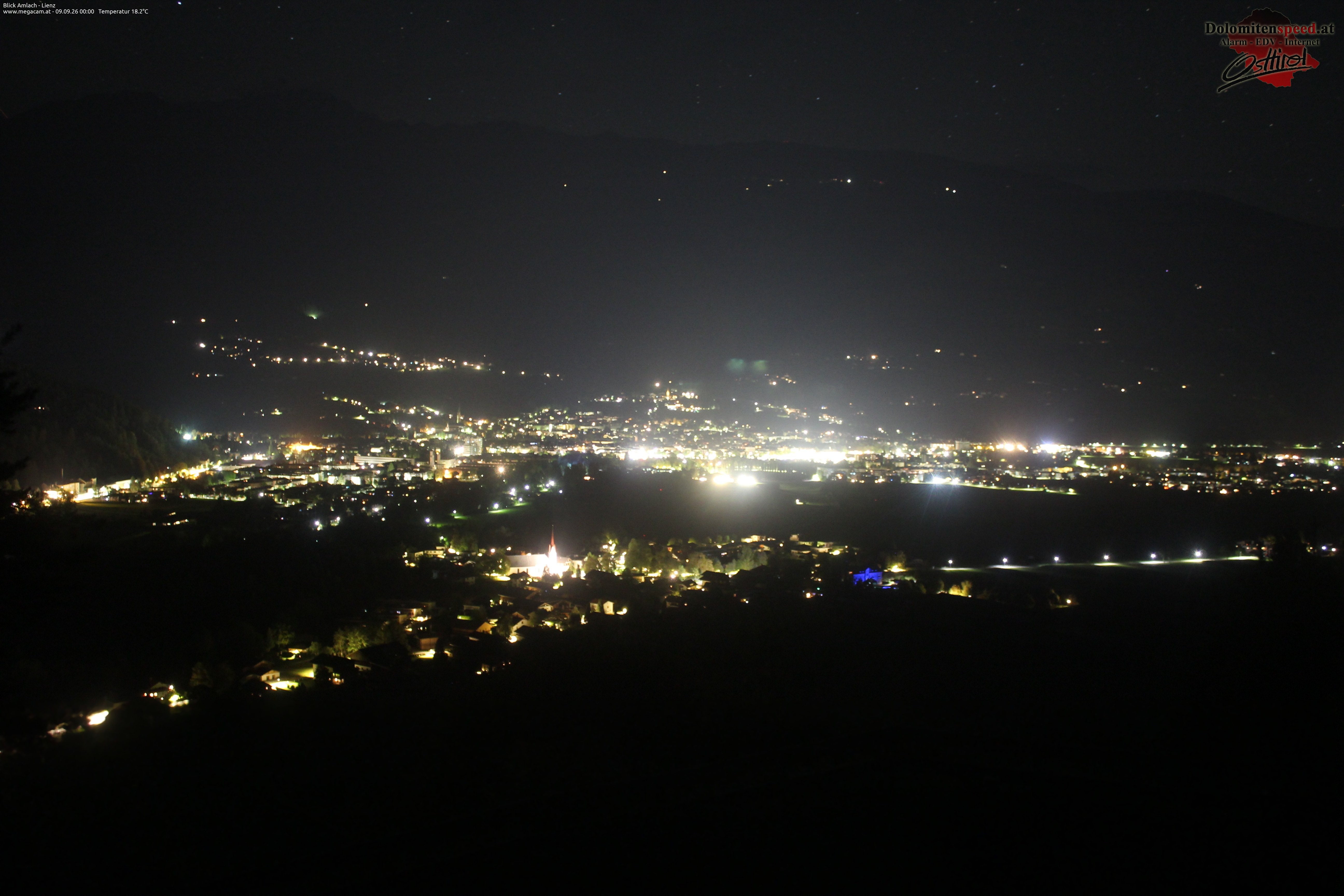 Archiv Foto Webcam Blick Amlach - Lienz - Osttirol