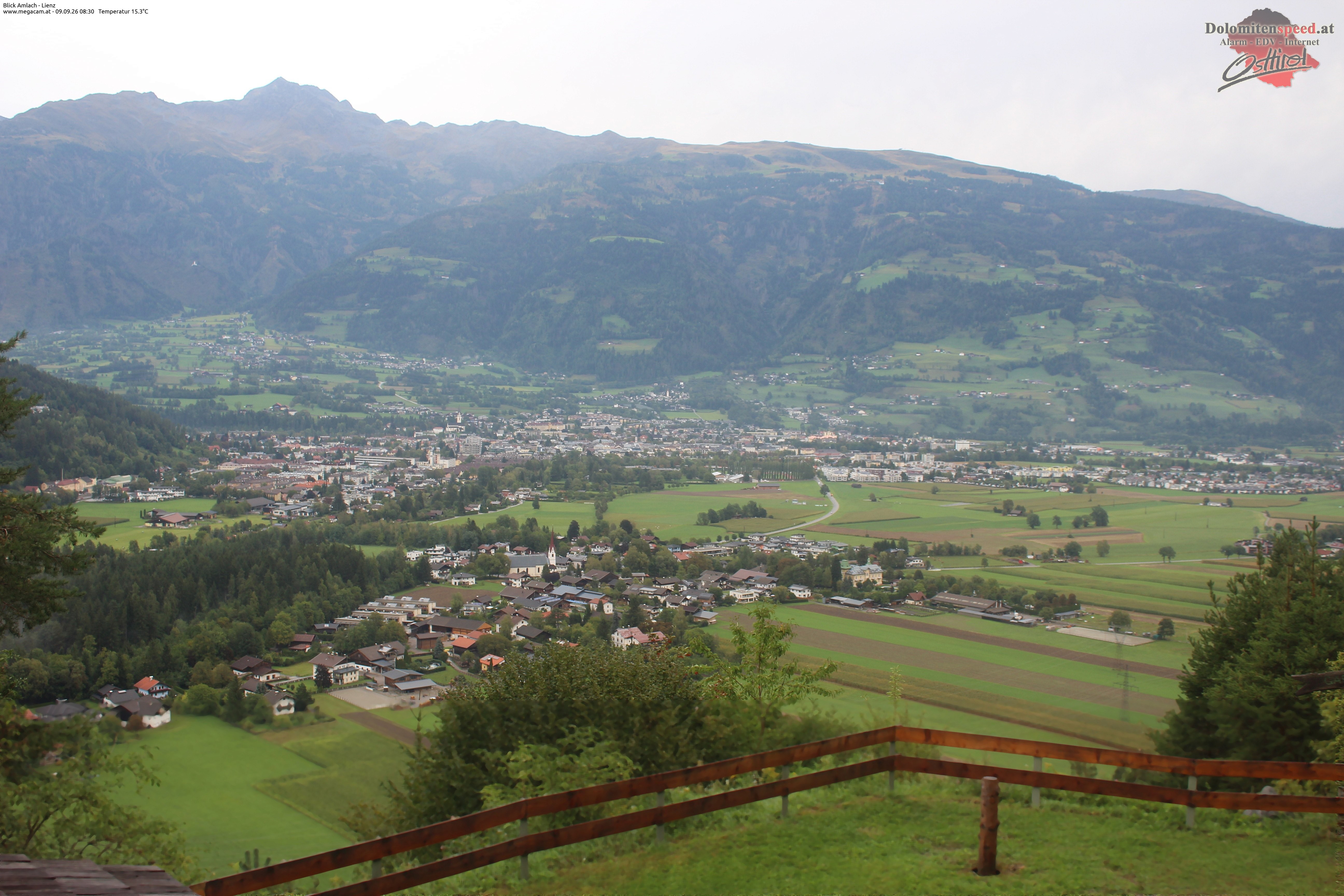 Archiv Foto Webcam Blick Amlach - Lienz - Osttirol