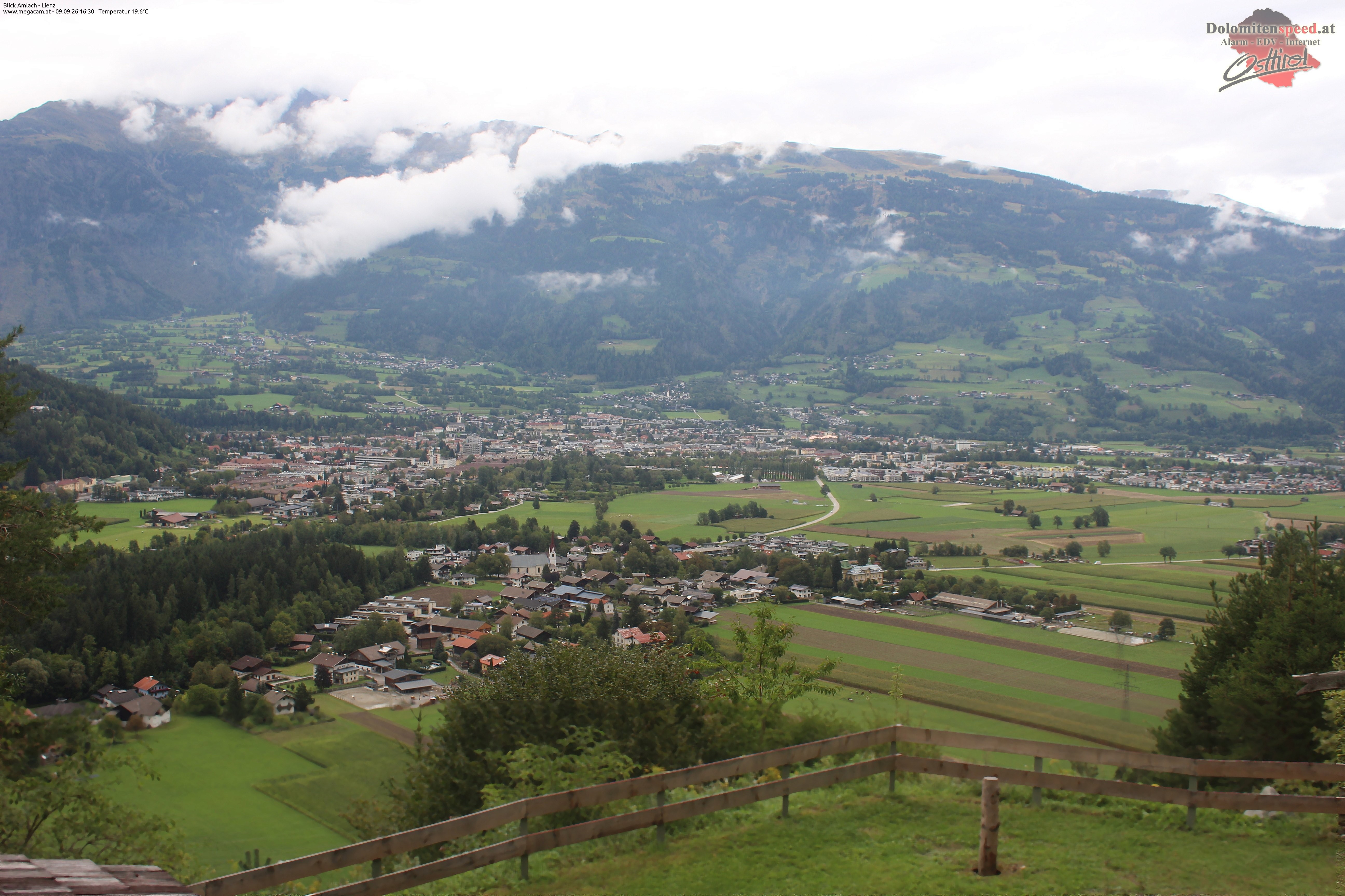 Archiv Foto Webcam Blick Amlach - Lienz - Osttirol