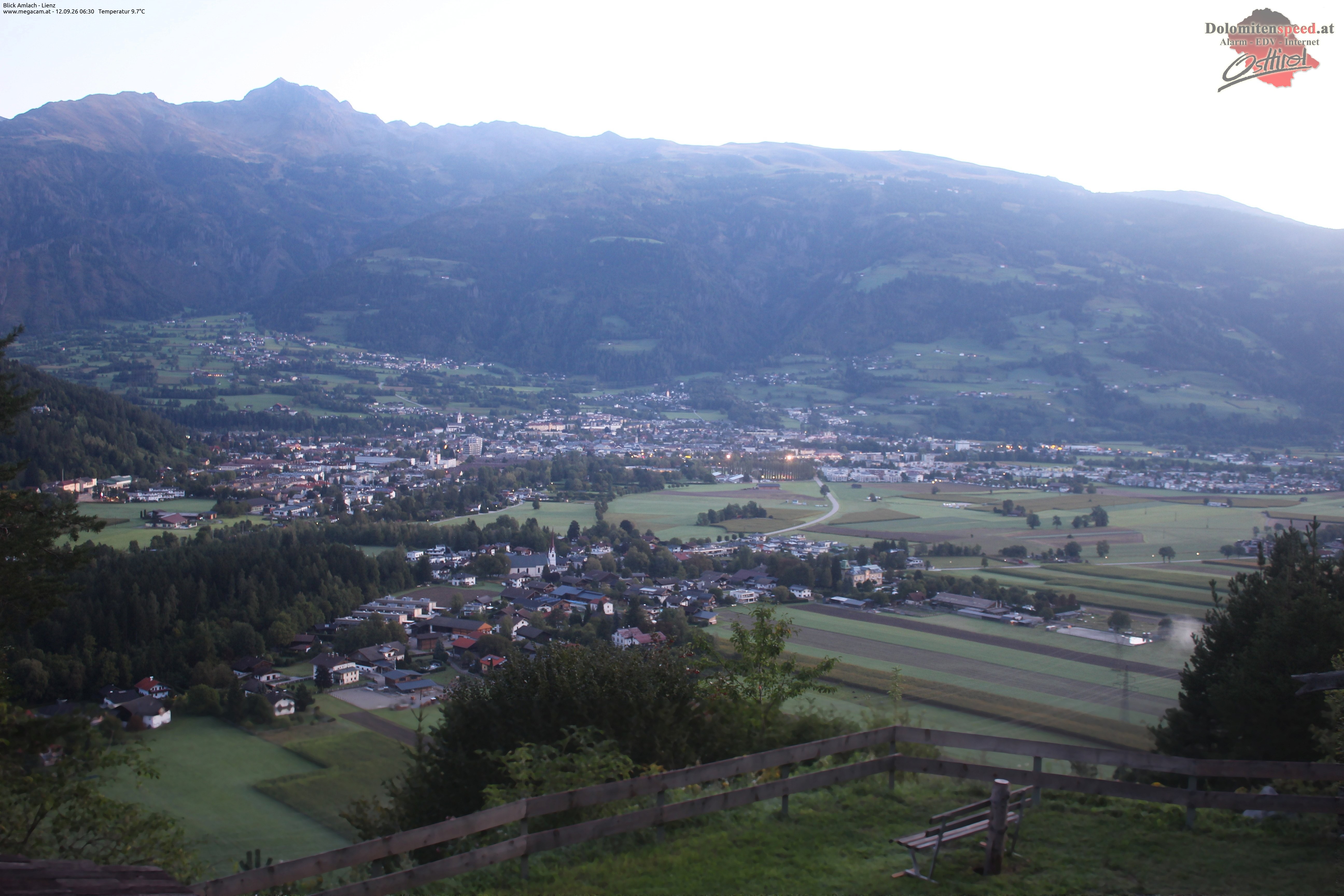 Archiv Foto Webcam Blick Amlach - Lienz - Osttirol