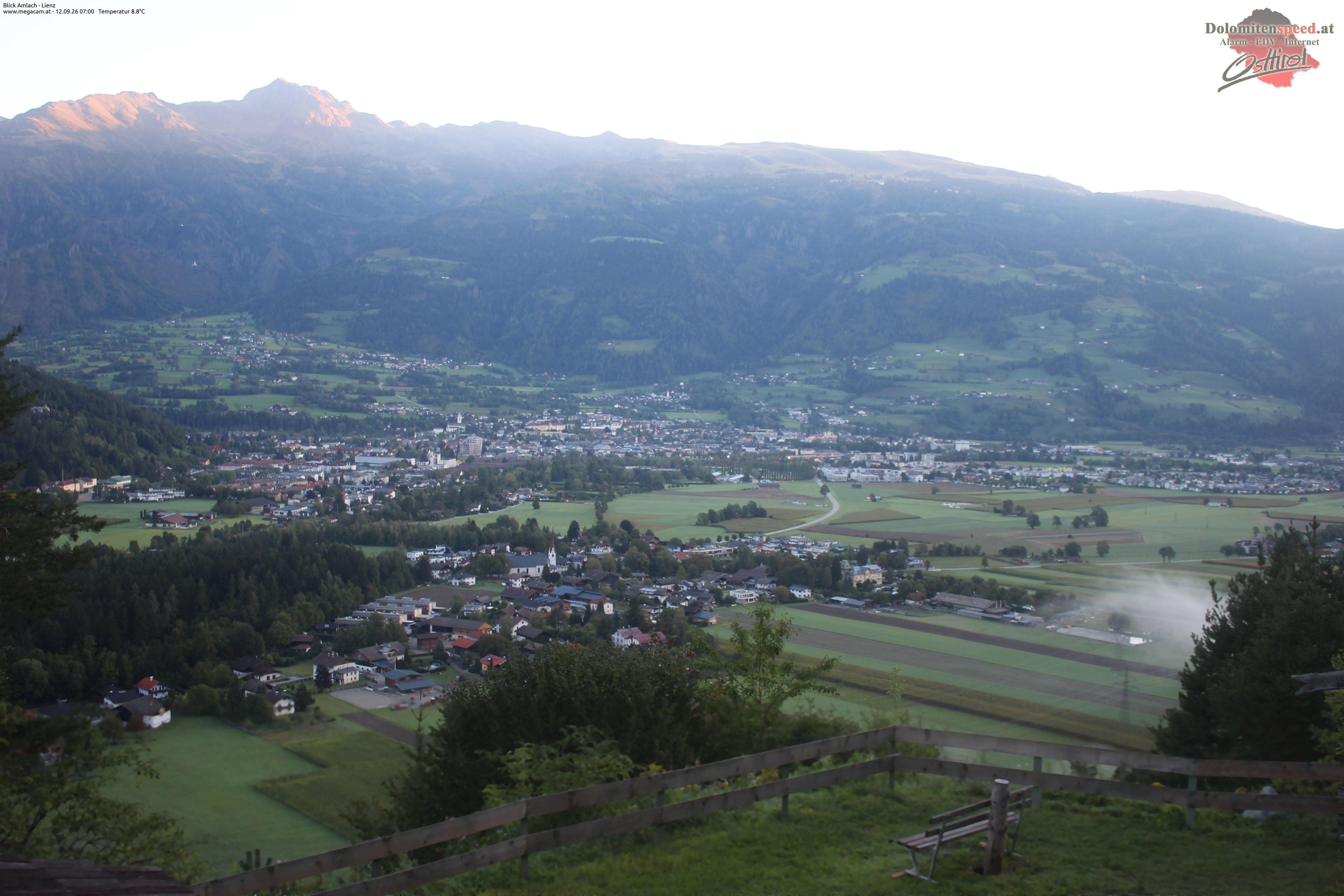 Archiv Foto Webcam Blick Amlach - Lienz - Osttirol
