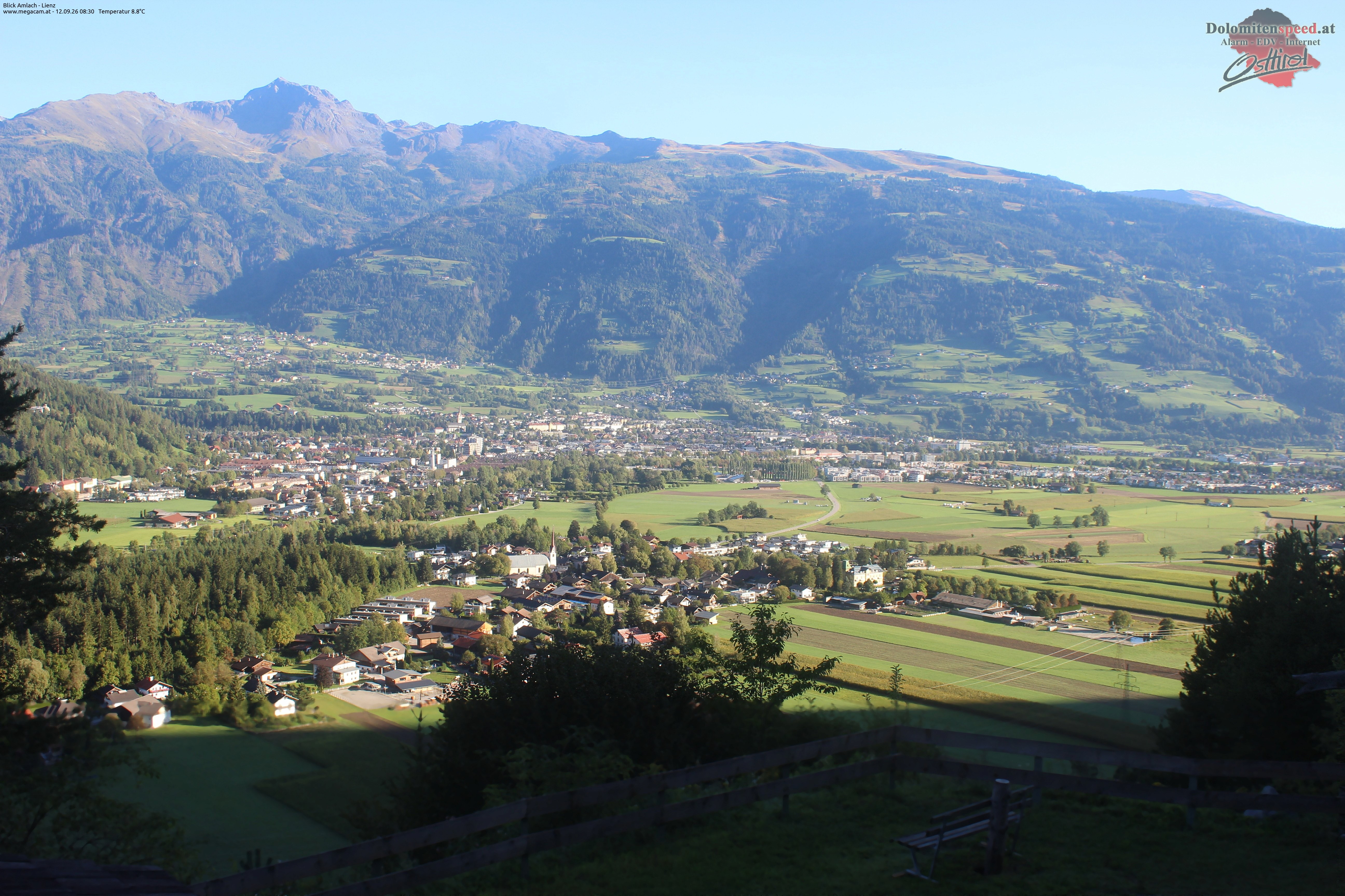 Archiv Foto Webcam Blick Amlach - Lienz - Osttirol
