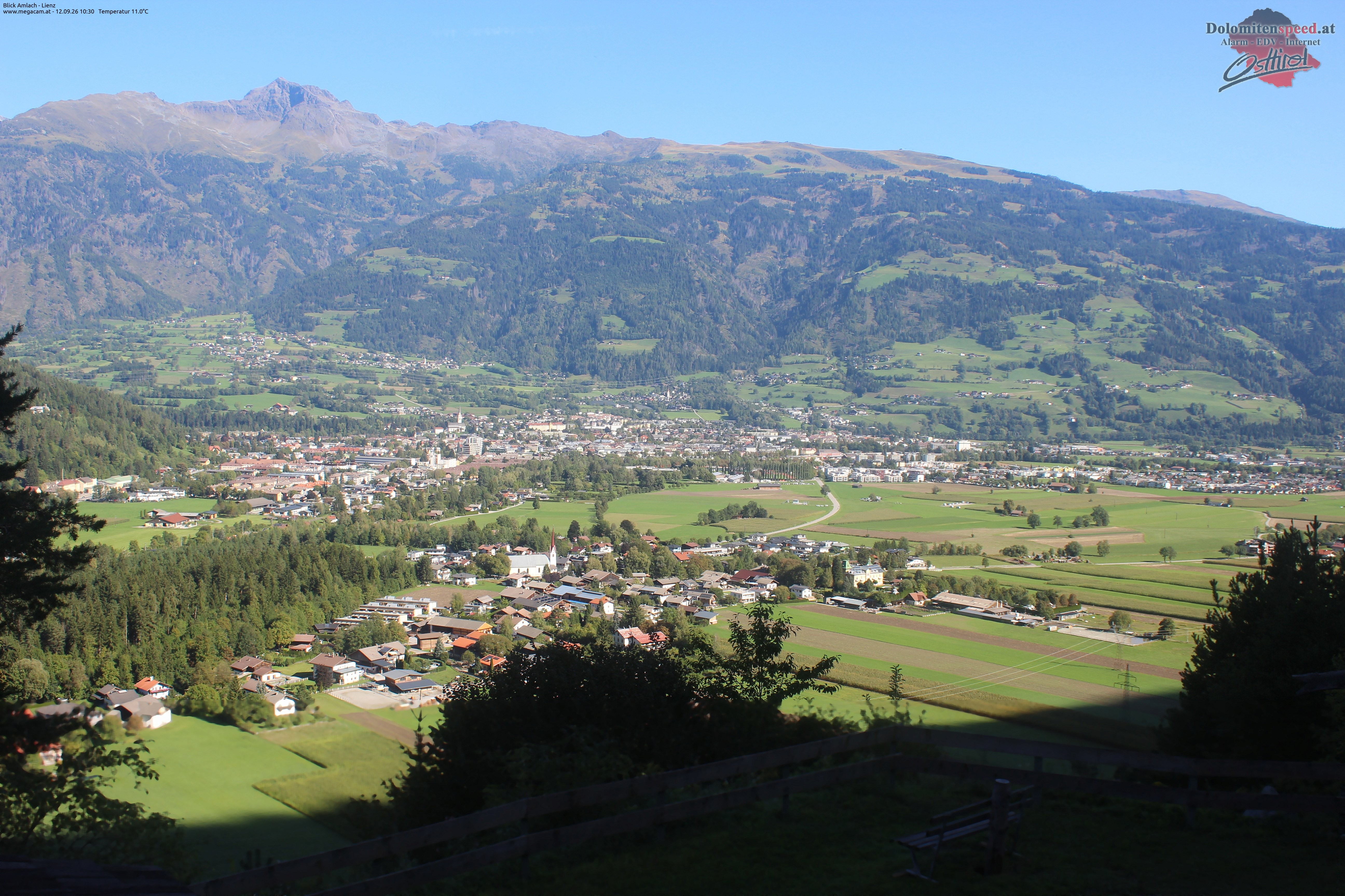 Archiv Foto Webcam Blick Amlach - Lienz - Osttirol
