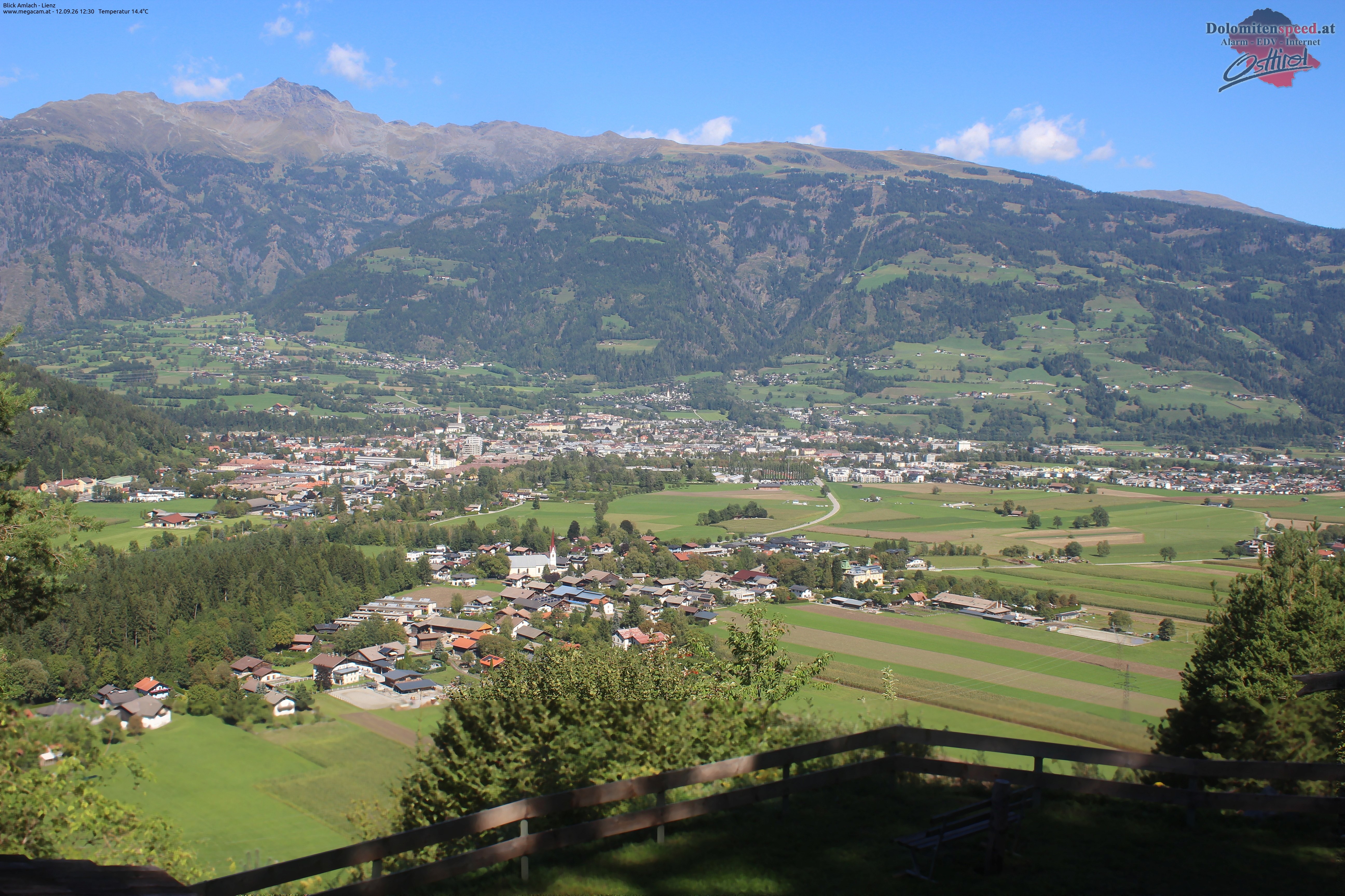 Archiv Foto Webcam Blick Amlach - Lienz - Osttirol