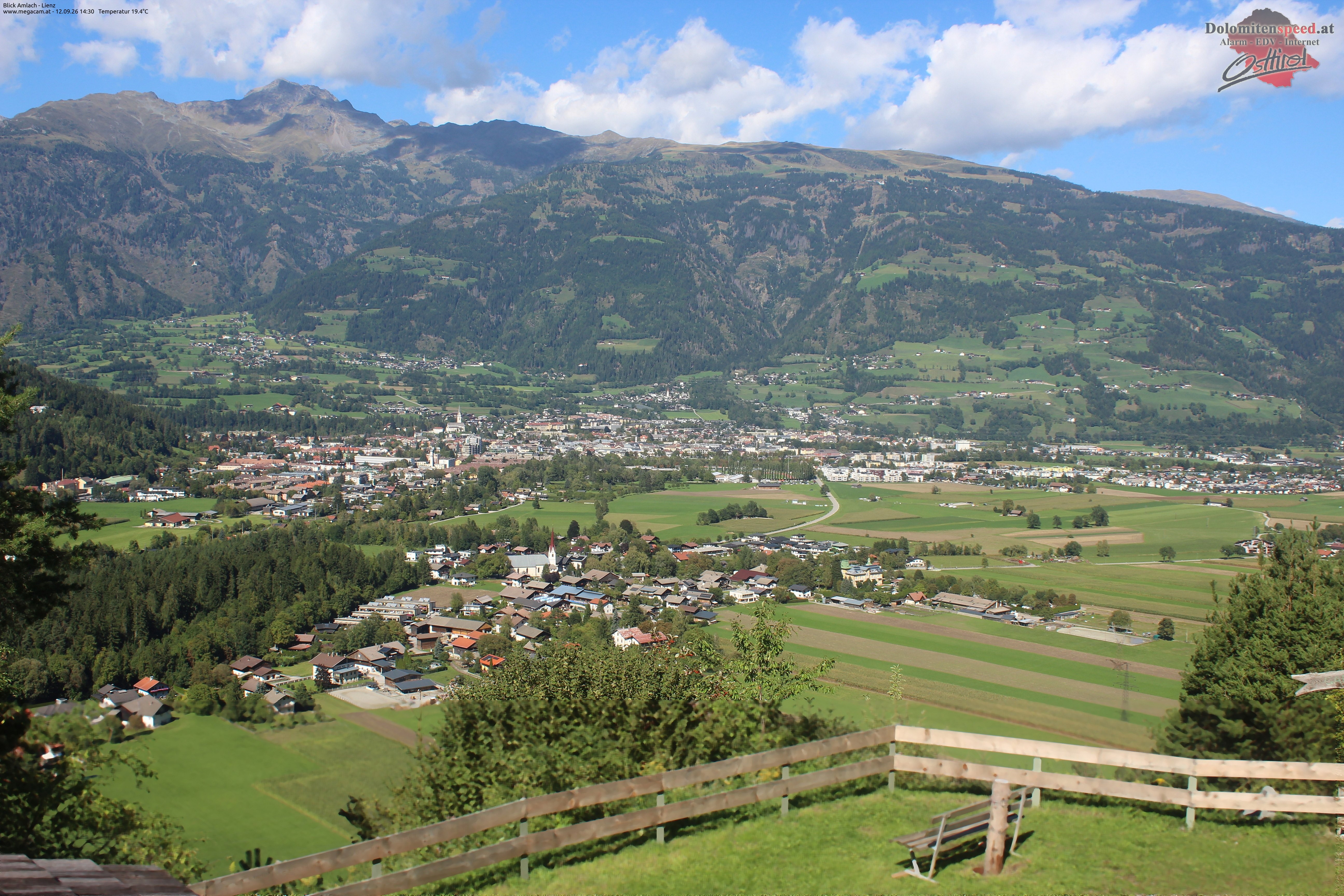 Archiv Foto Webcam Blick Amlach - Lienz - Osttirol