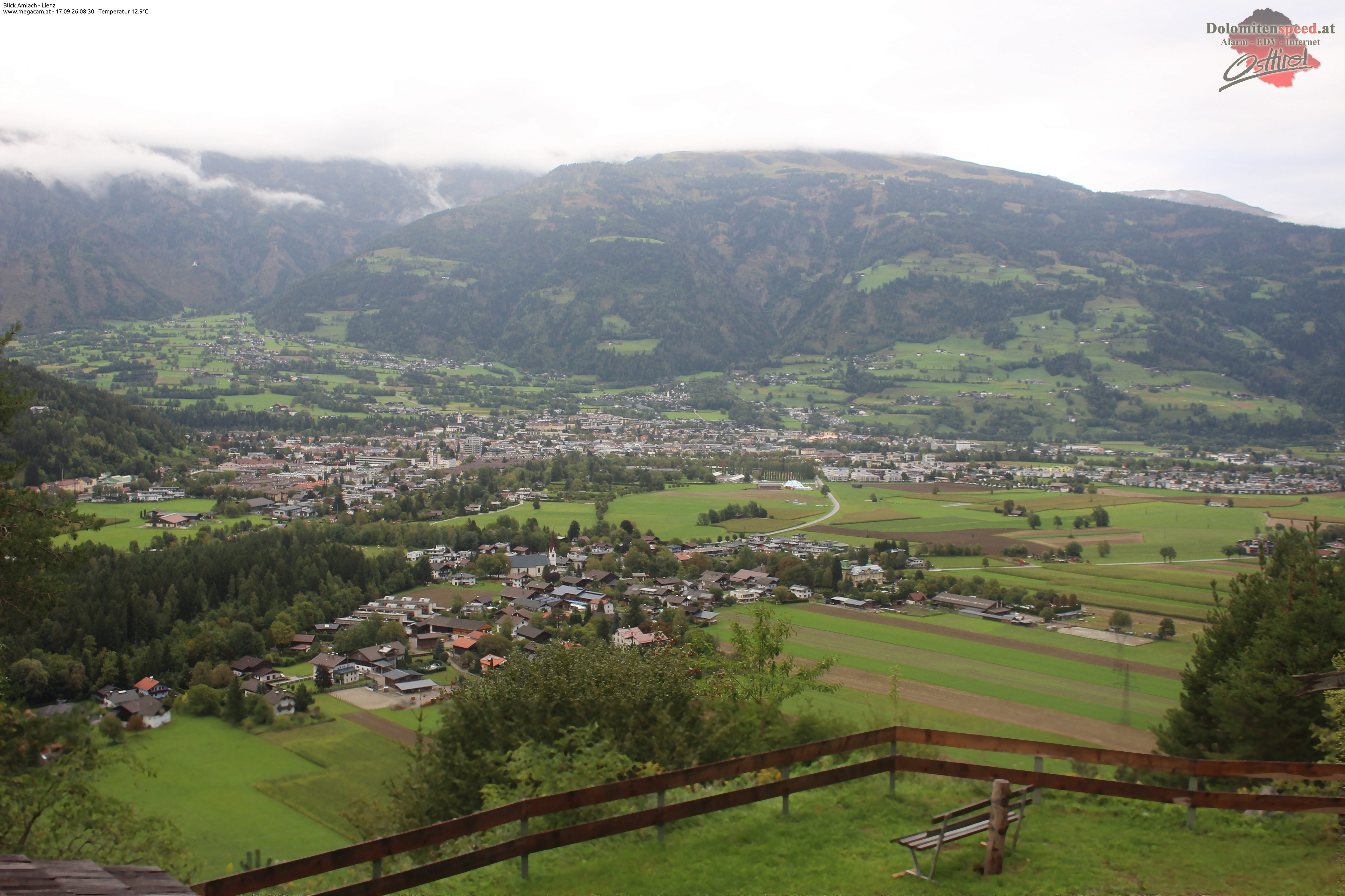 Archiv Foto Webcam Blick Amlach - Lienz - Osttirol