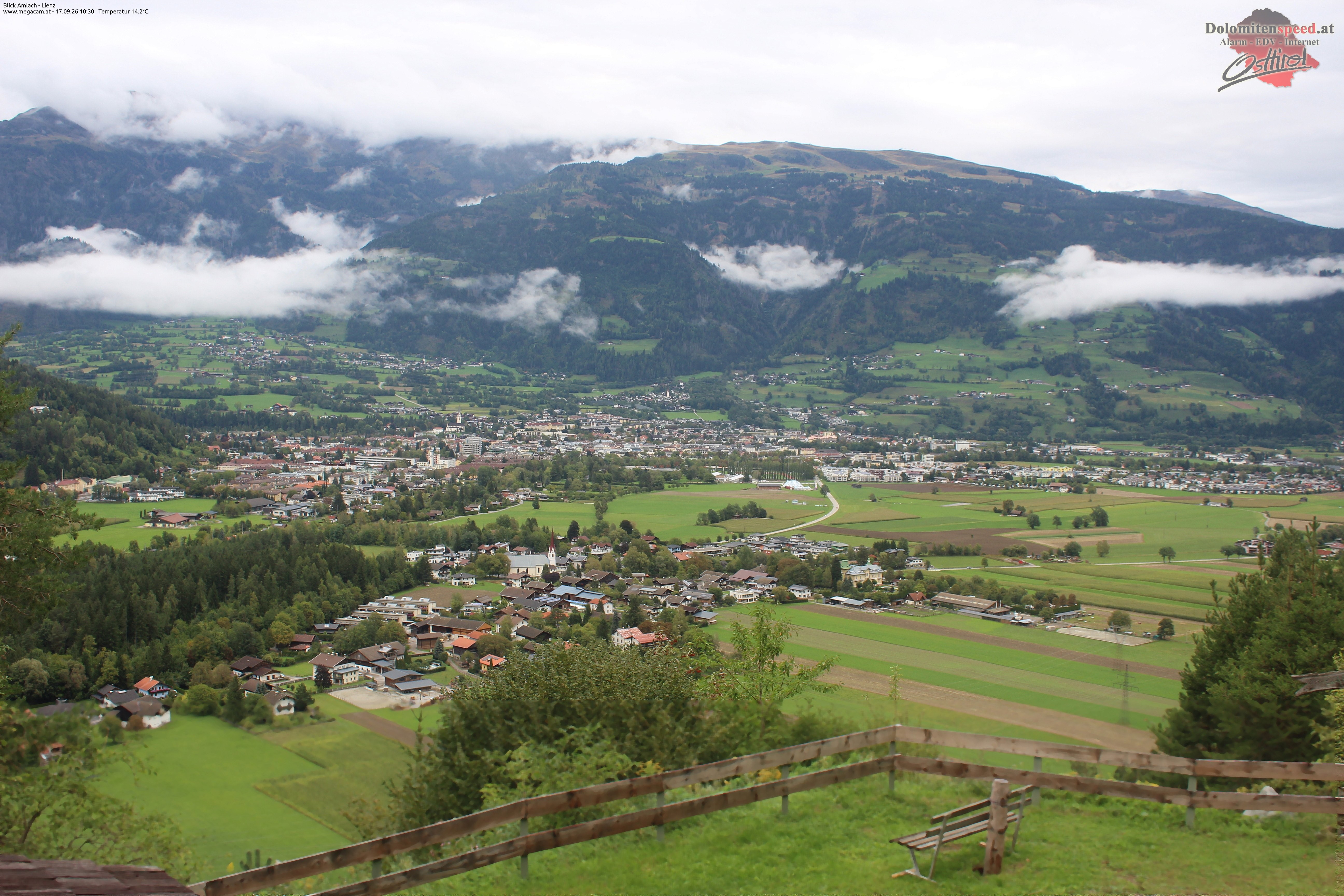 Archiv Foto Webcam Blick Amlach - Lienz - Osttirol