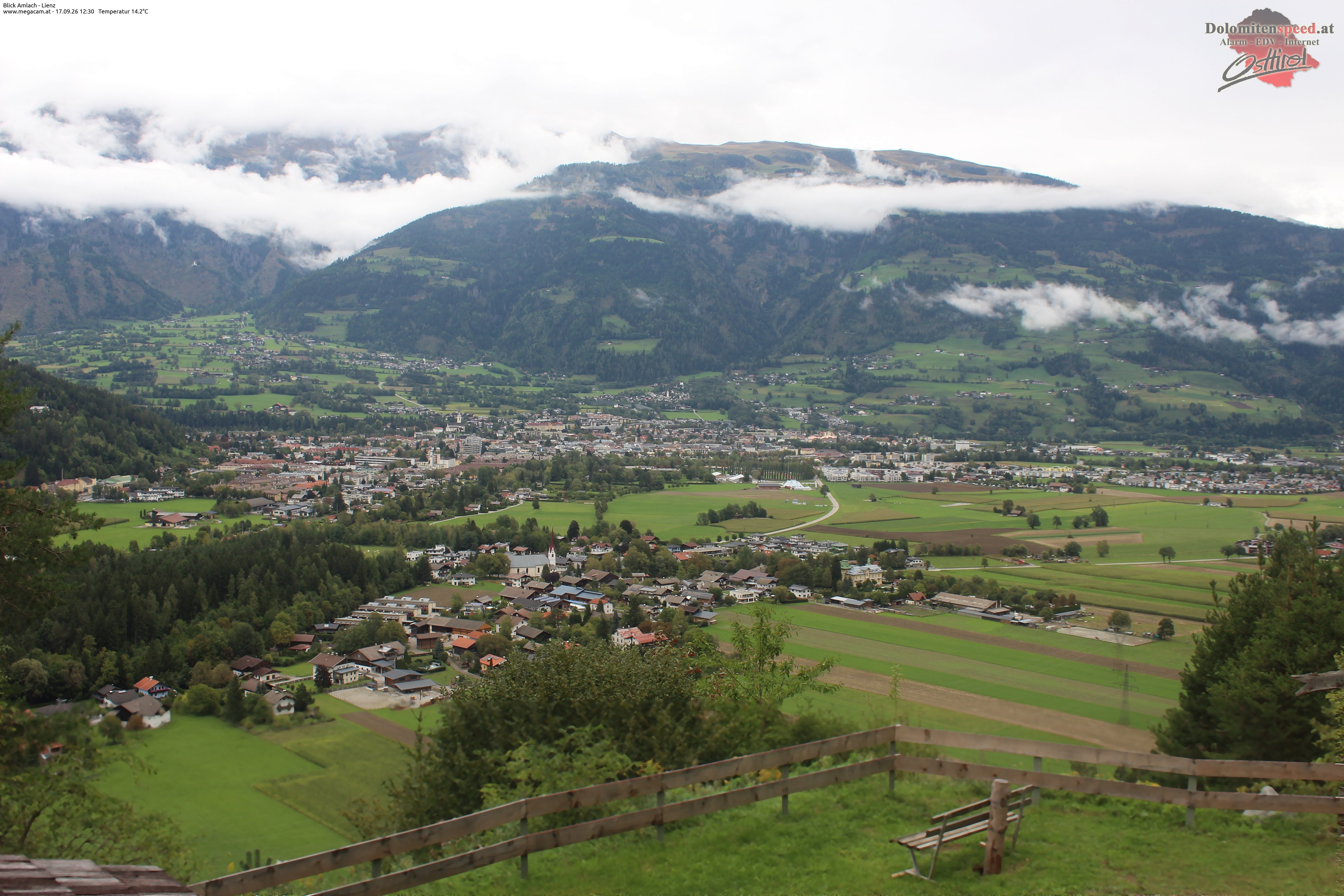 Archiv Foto Webcam Blick Amlach - Lienz - Osttirol